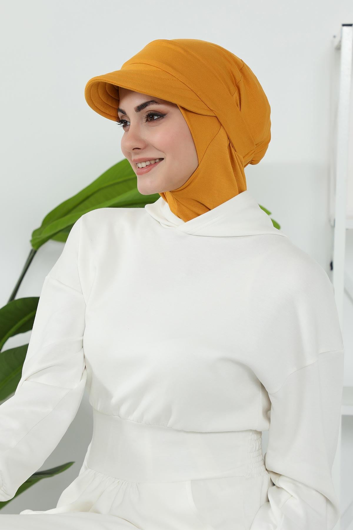 Çıkarılabilir Siperlikli Tesettür Bone,B-82