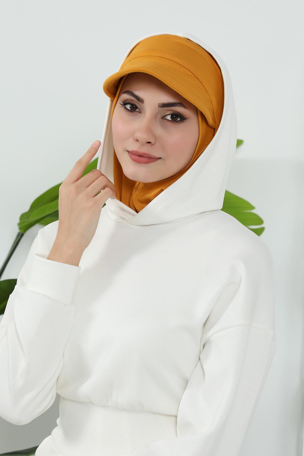 Çıkarılabilir Siperlikli Tesettür Bone,B-82