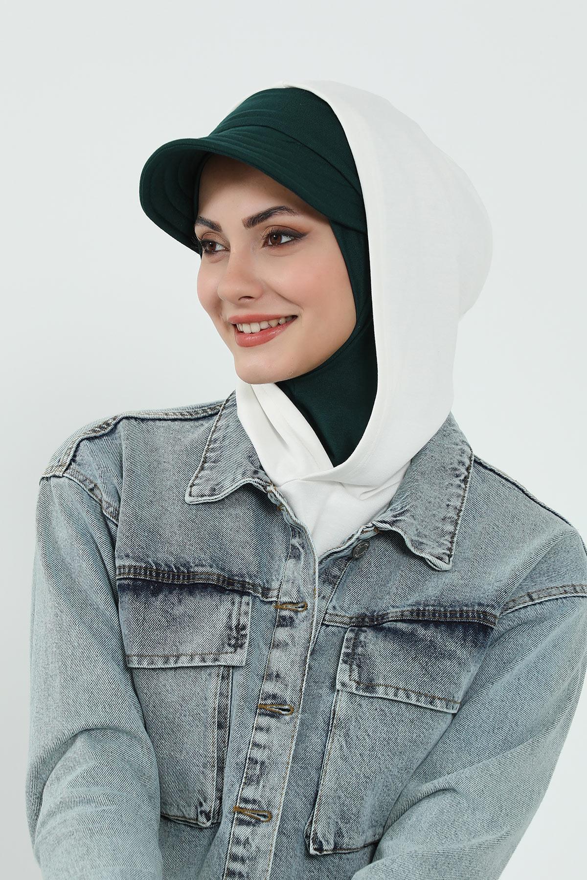 Çıkarılabilir Siperlikli Tesettür Bone,B-82