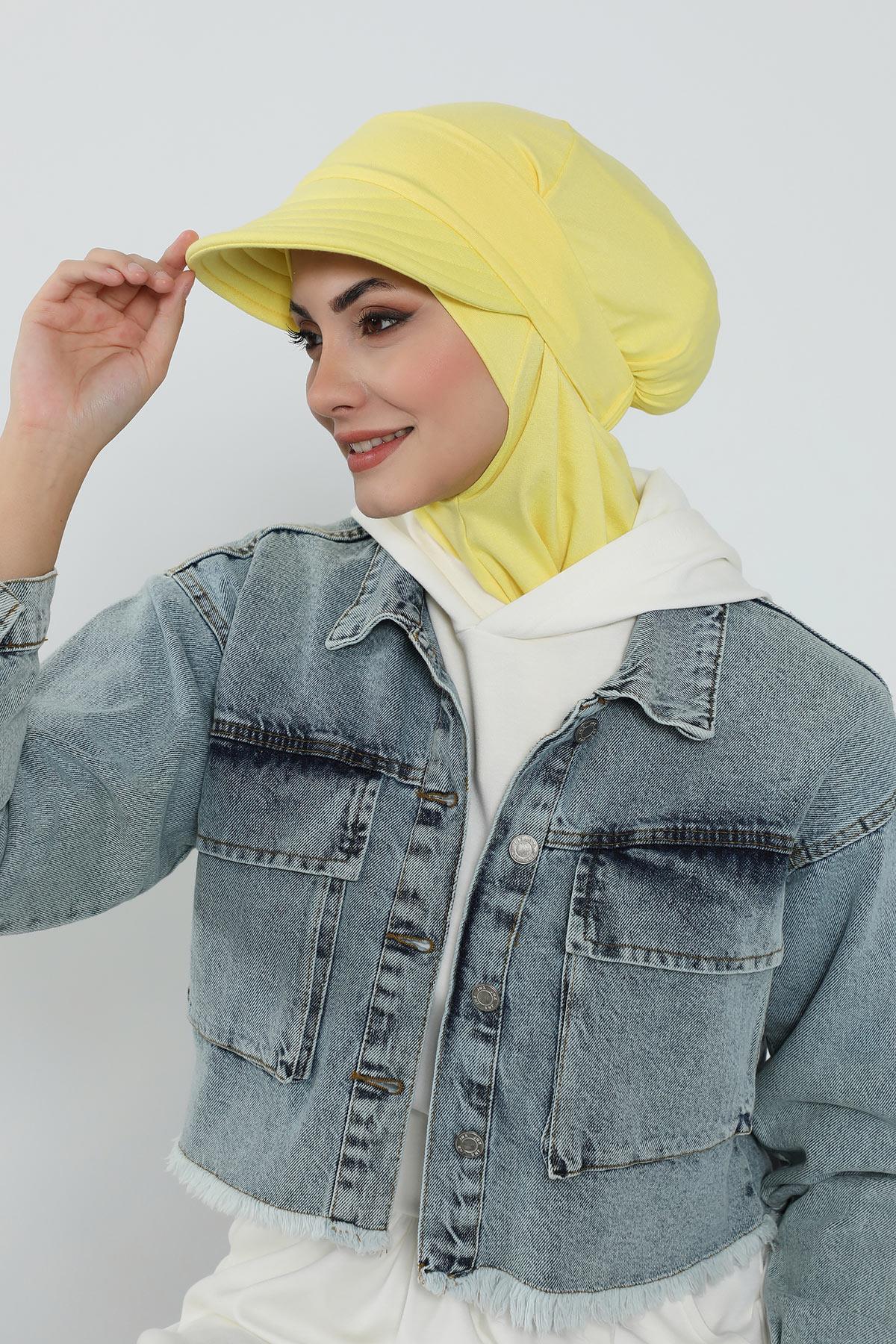 Çıkarılabilir Siperlikli Tesettür Bone,B-82