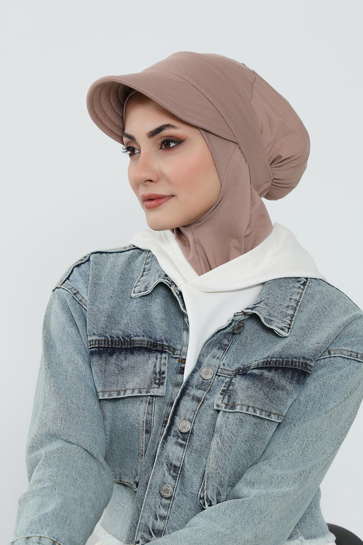 Çıkarılabilir Siperlikli Tesettür Bone,B-82