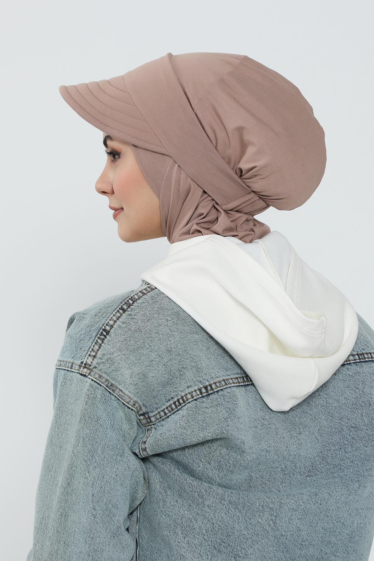 Çıkarılabilir Siperlikli Tesettür Bone,B-82