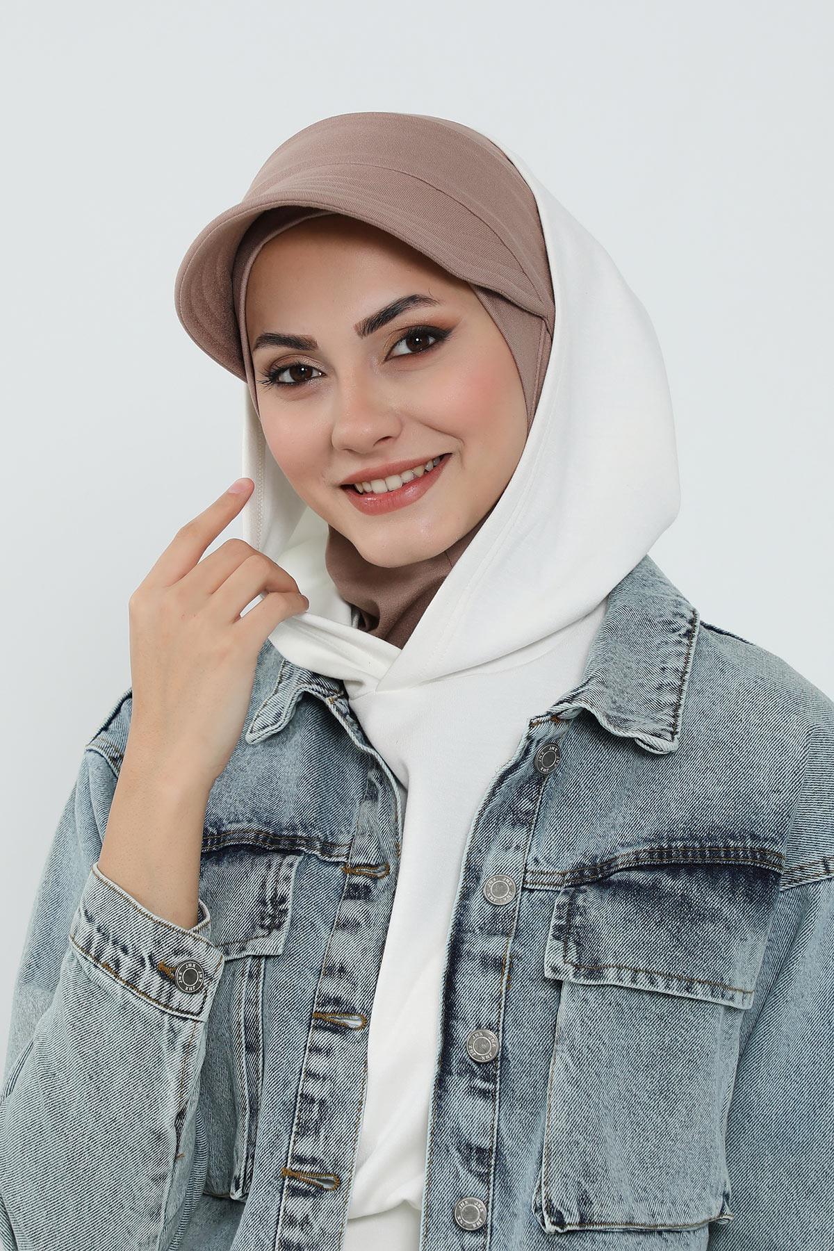 Çıkarılabilir Siperlikli Tesettür Bone,B-82