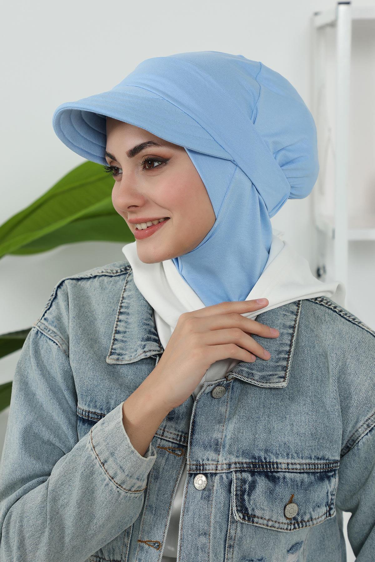 Çıkarılabilir Siperlikli Tesettür Bone,B-82