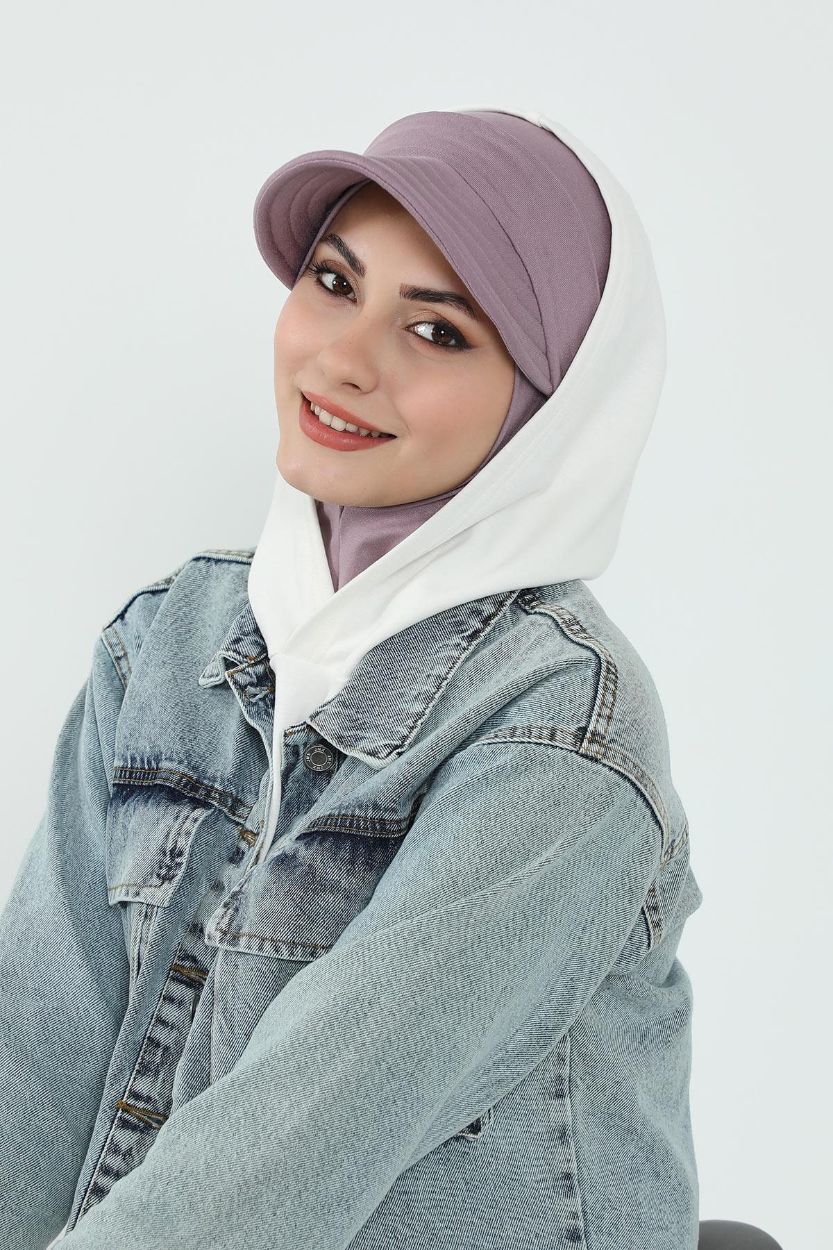 Çıkarılabilir Siperlikli Tesettür Bone,B-82