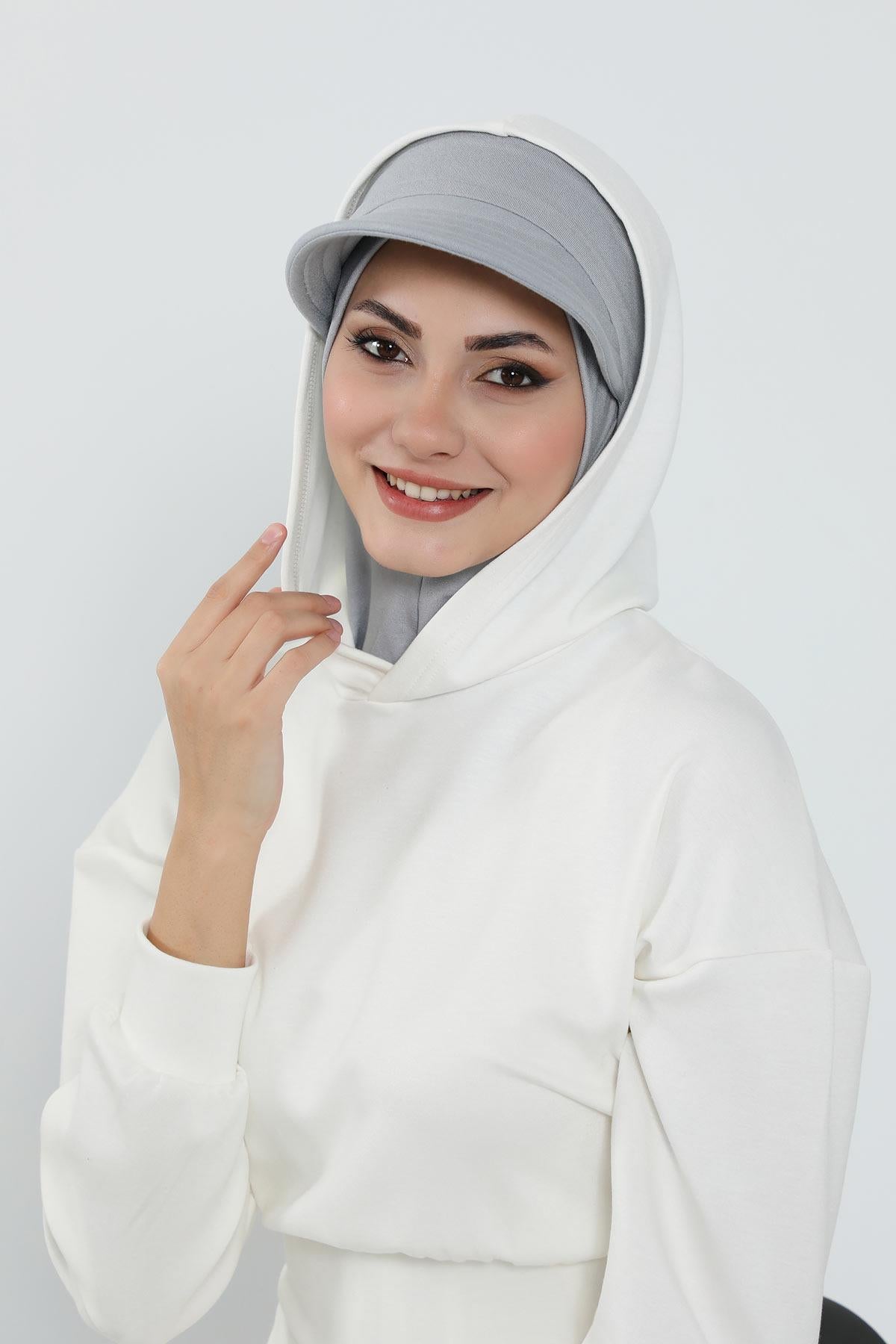 Çıkarılabilir Siperlikli Tesettür Bone,B-82