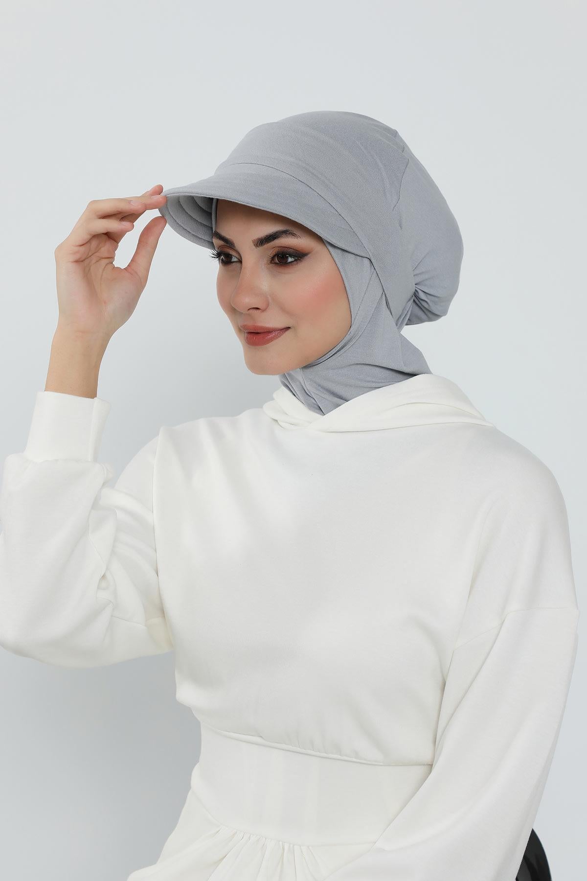 Çıkarılabilir Siperlikli Tesettür Bone,B-82
