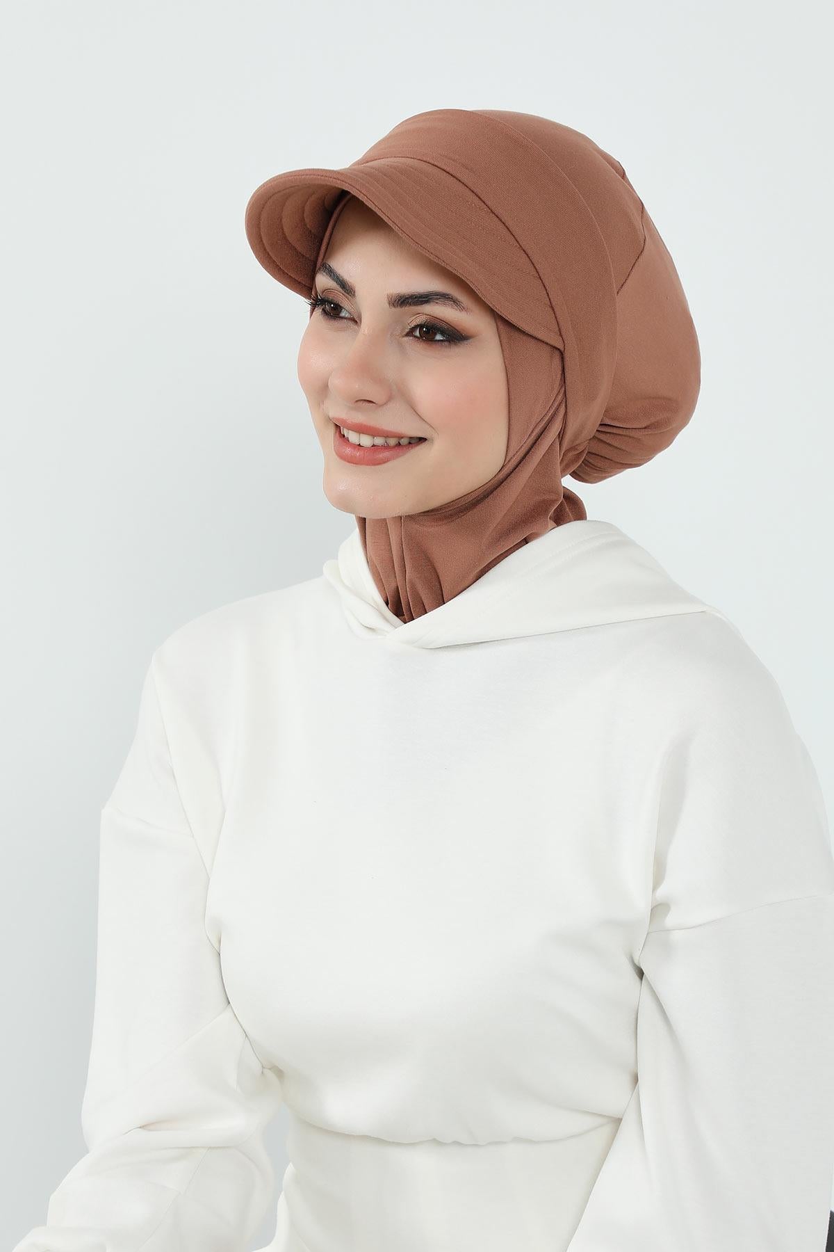 Çıkarılabilir Siperlikli Tesettür Bone,B-82