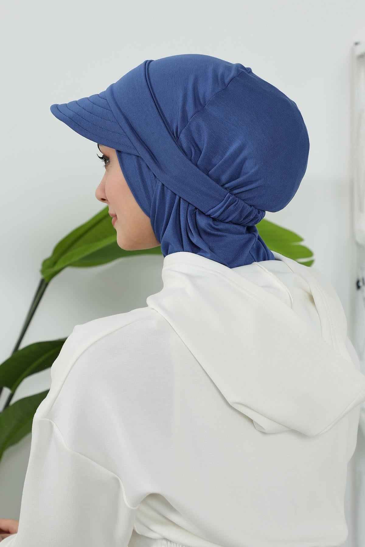 Çıkarılabilir Siperlikli Tesettür Bone,B-82