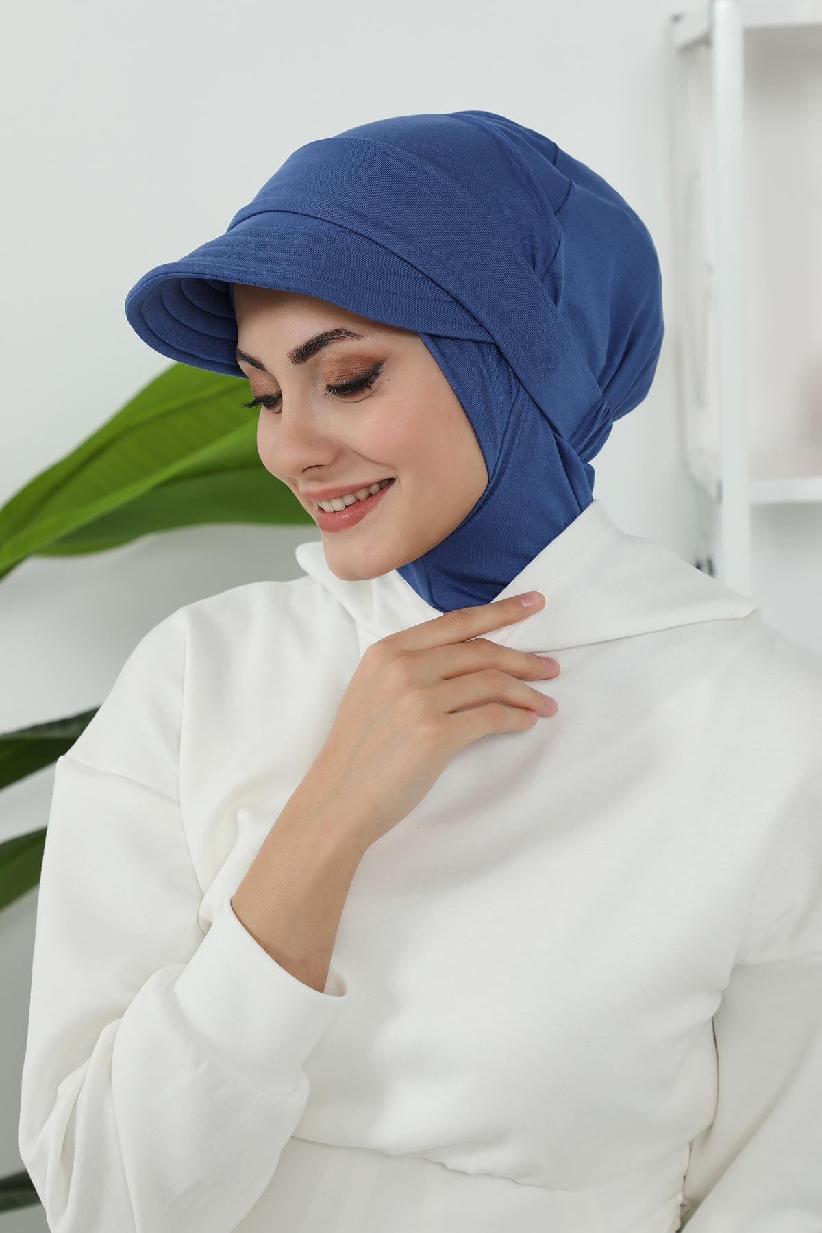 Çıkarılabilir Siperlikli Tesettür Bone,B-82