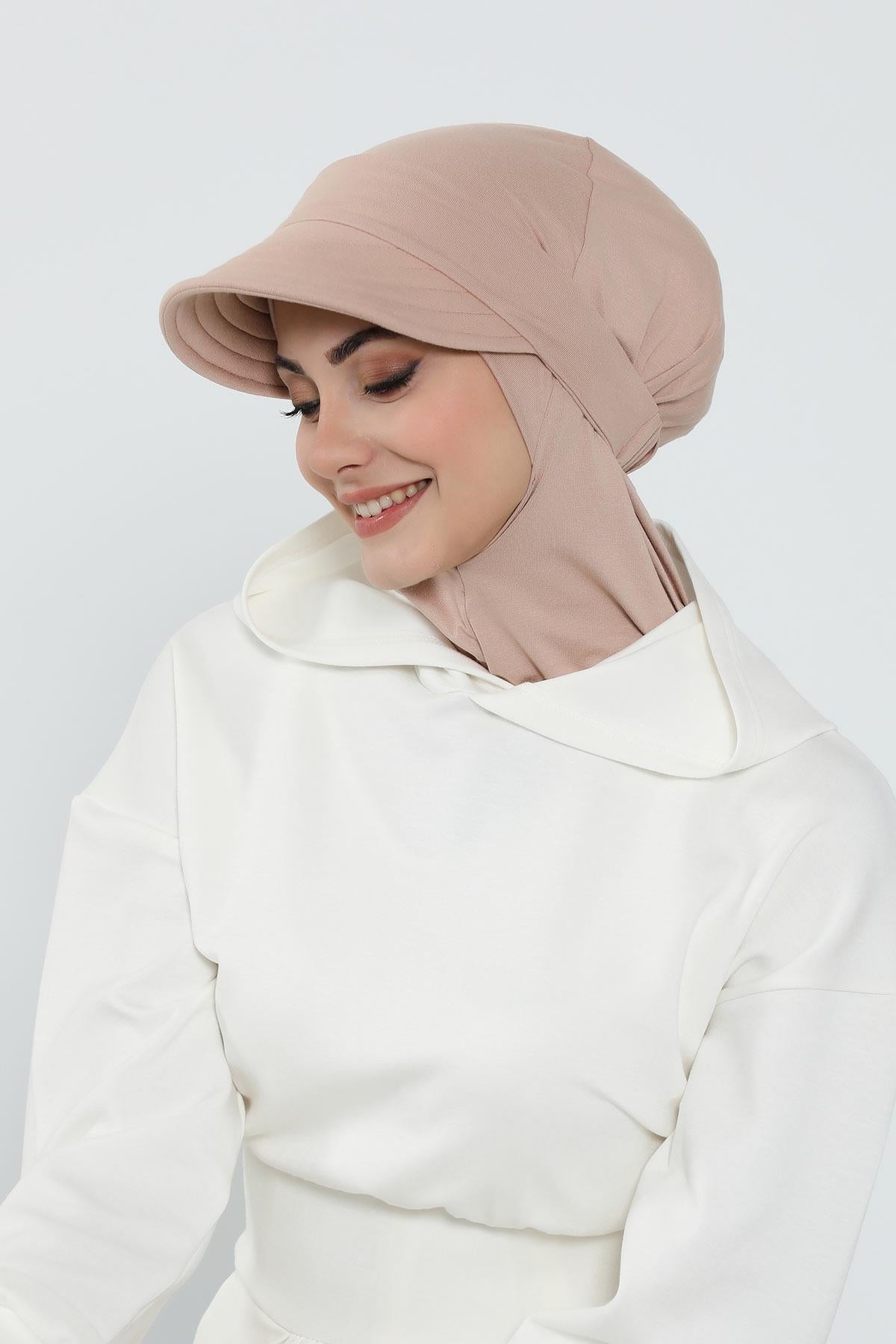 Çıkarılabilir Siperlikli Tesettür Bone,B-82