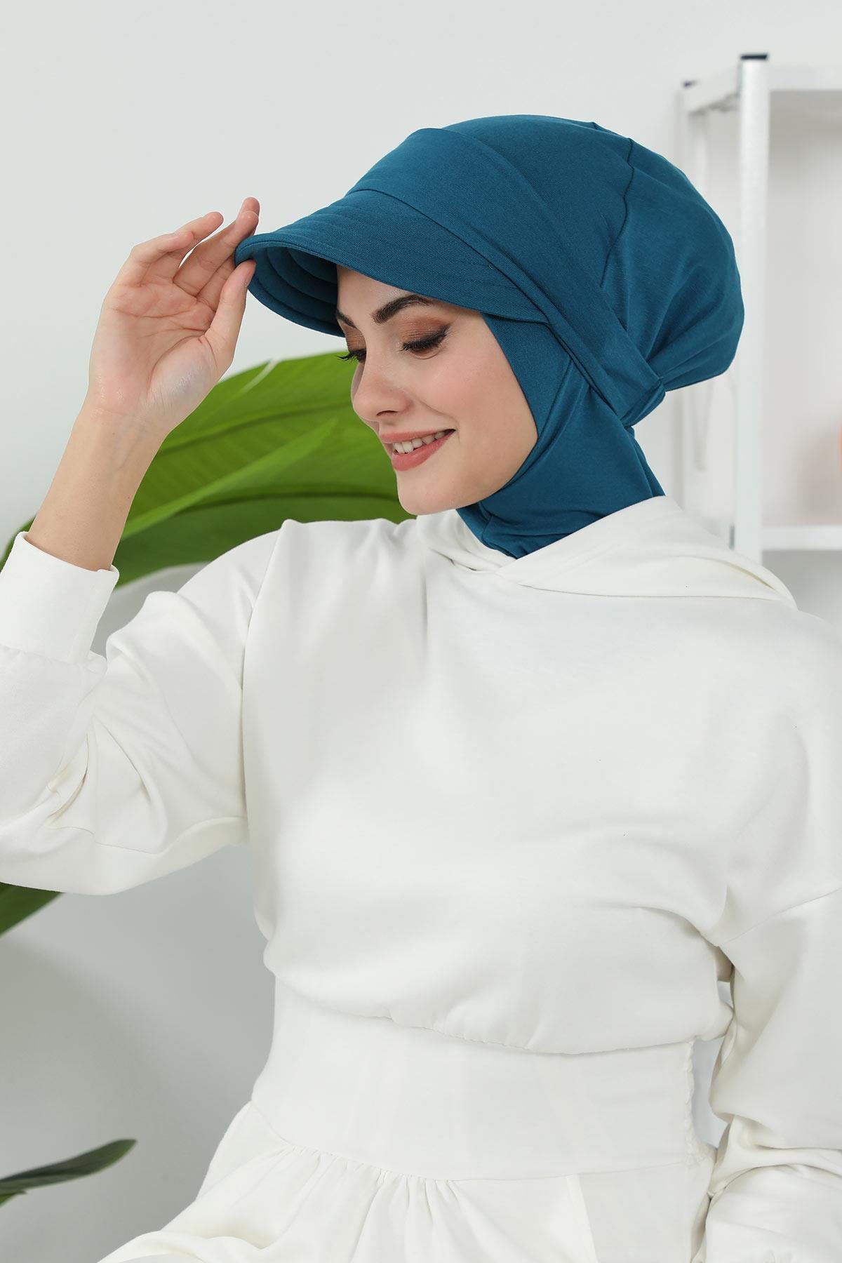 Çıkarılabilir Siperlikli Tesettür Bone,B-82