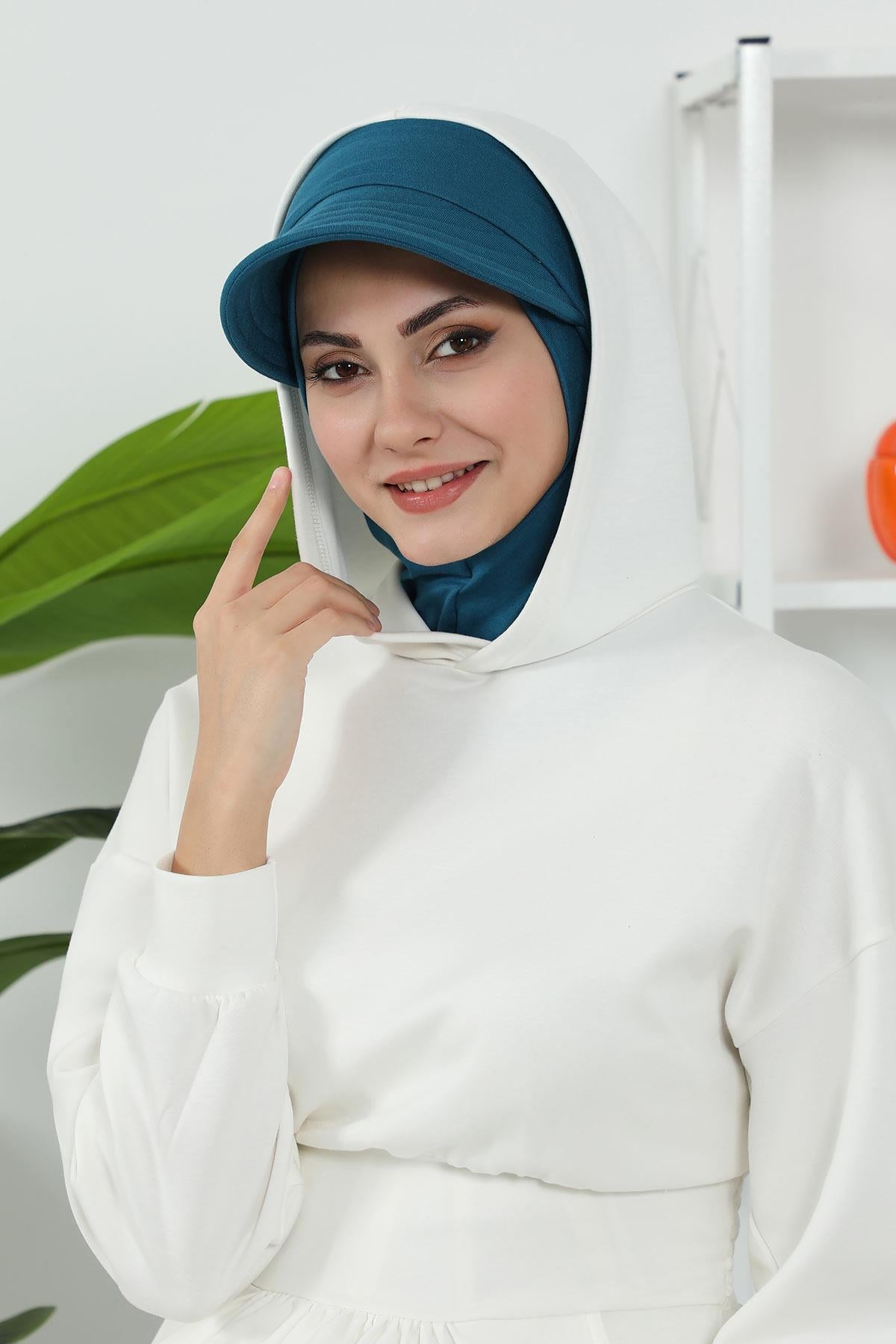 Çıkarılabilir Siperlikli Tesettür Bone,B-82