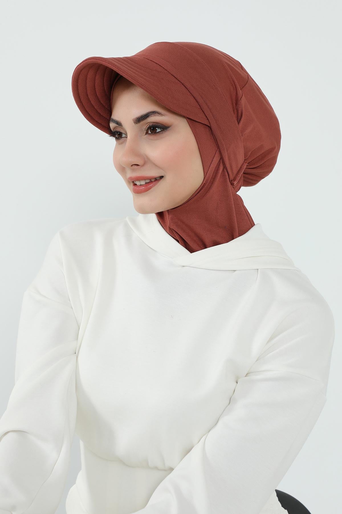 Çıkarılabilir Siperlikli Tesettür Bone,B-82