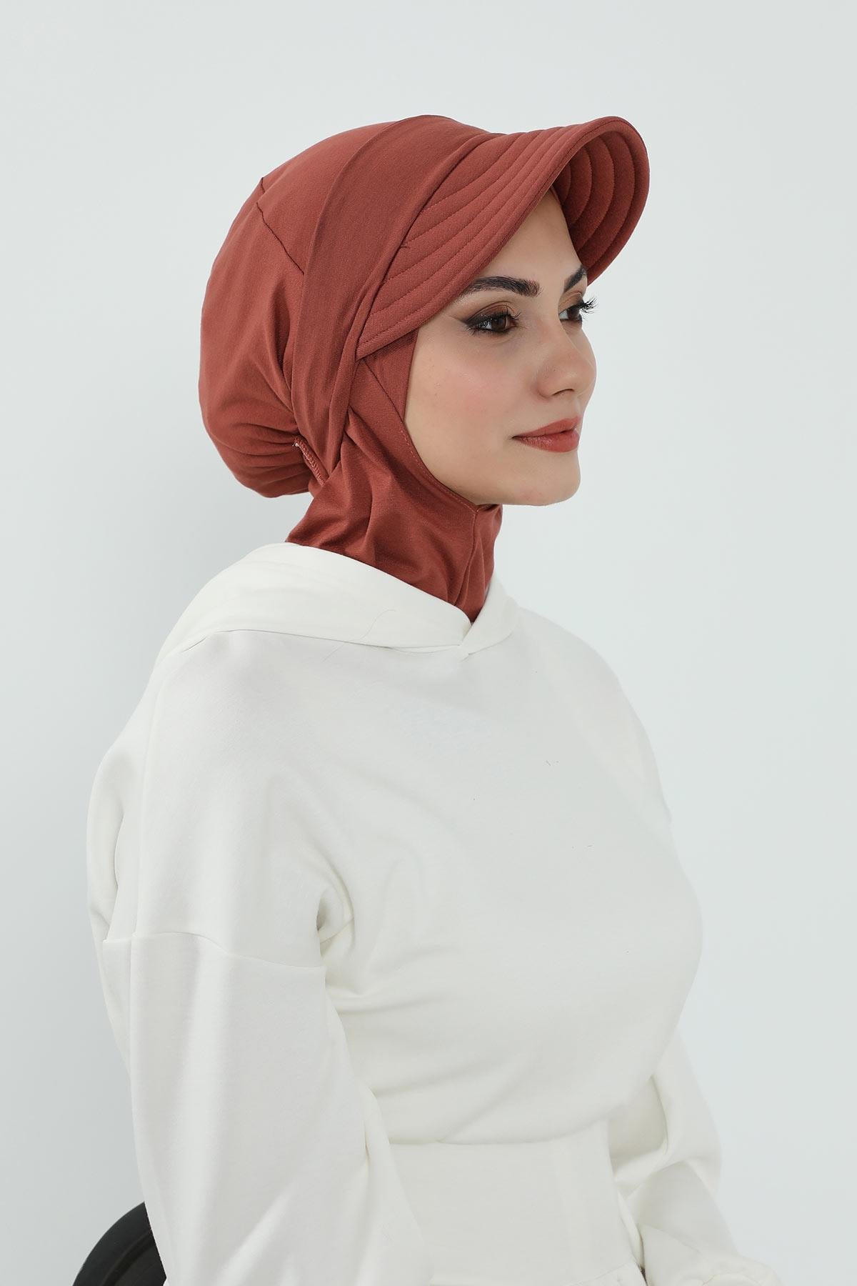 Çıkarılabilir Siperlikli Tesettür Bone,B-82