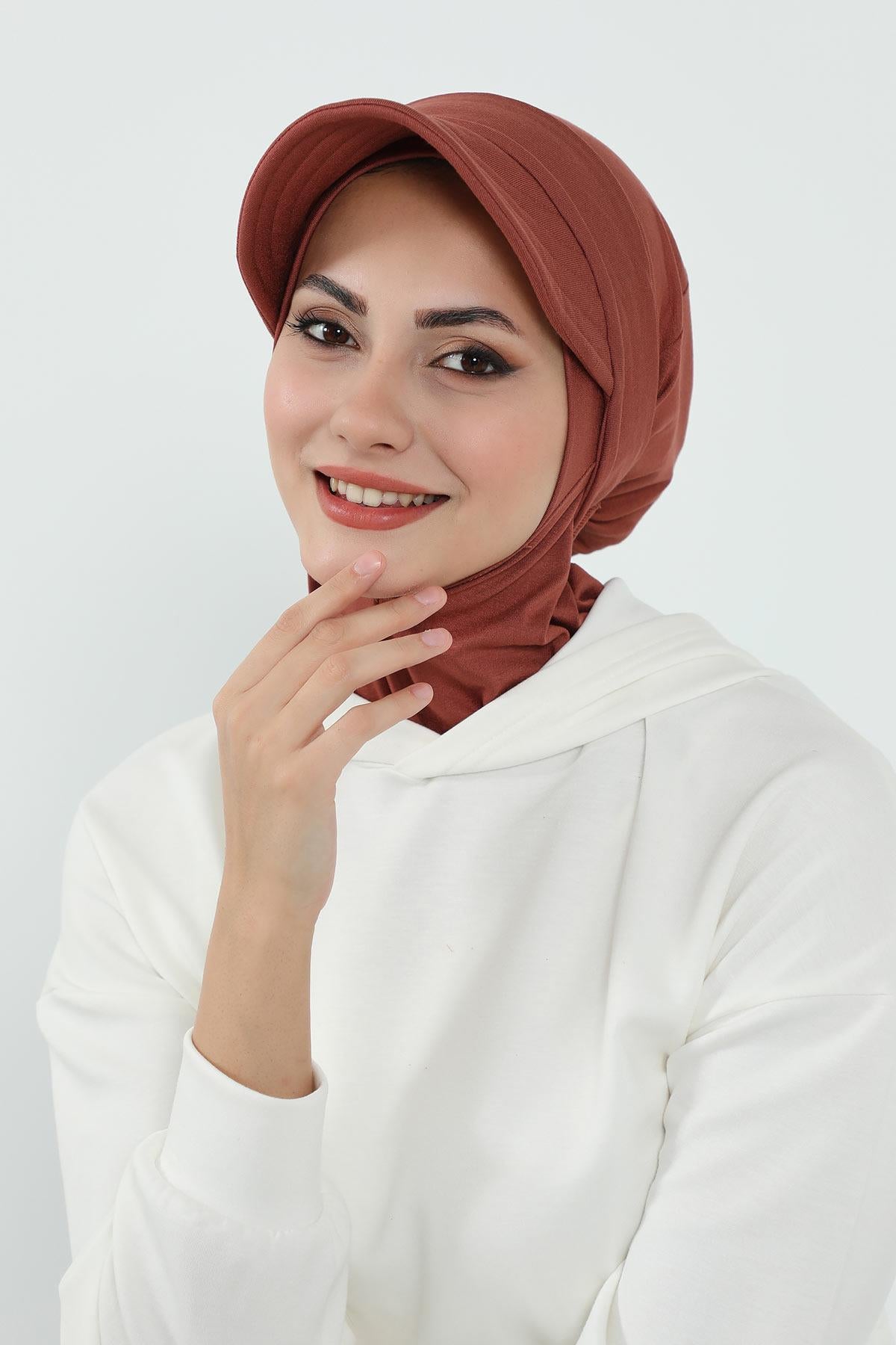 Çıkarılabilir Siperlikli Tesettür Bone,B-82