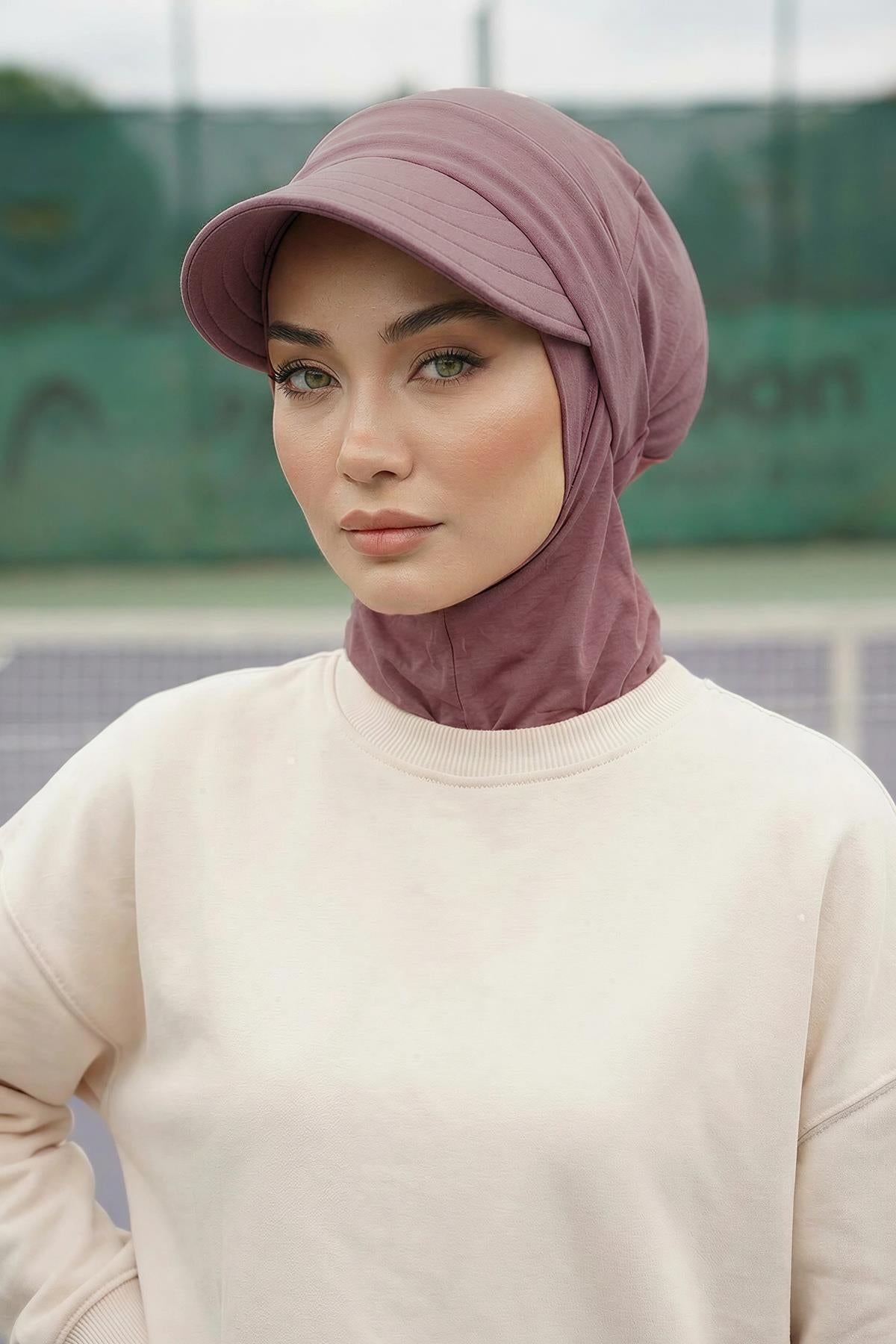 Çıkarılabilir Siperlikli Tesettür Bone,B-82
