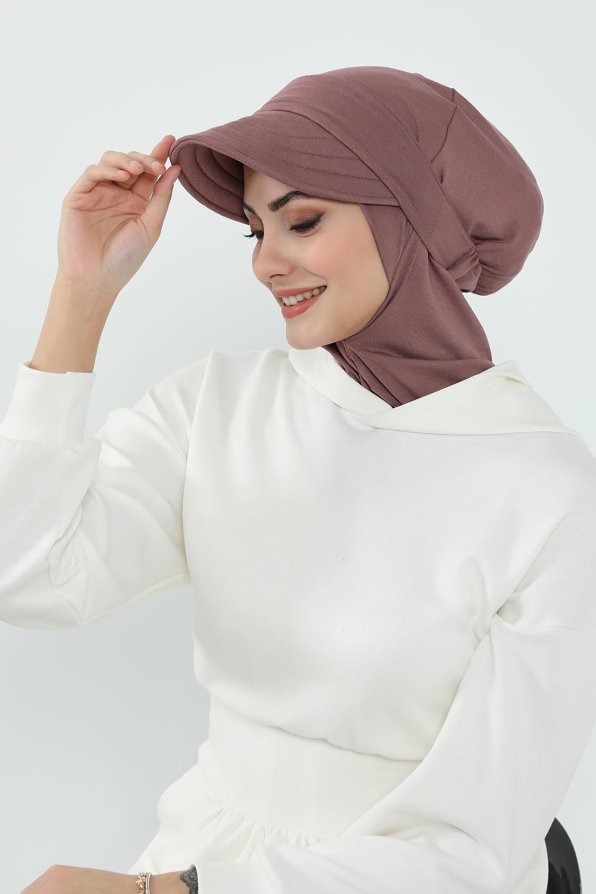 Çıkarılabilir Siperlikli Tesettür Bone,B-82
