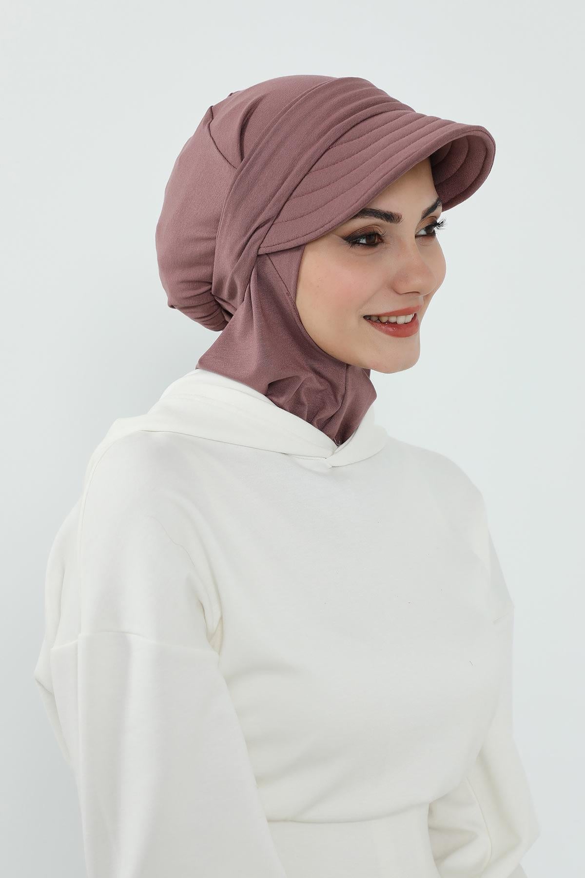 Çıkarılabilir Siperlikli Tesettür Bone,B-82