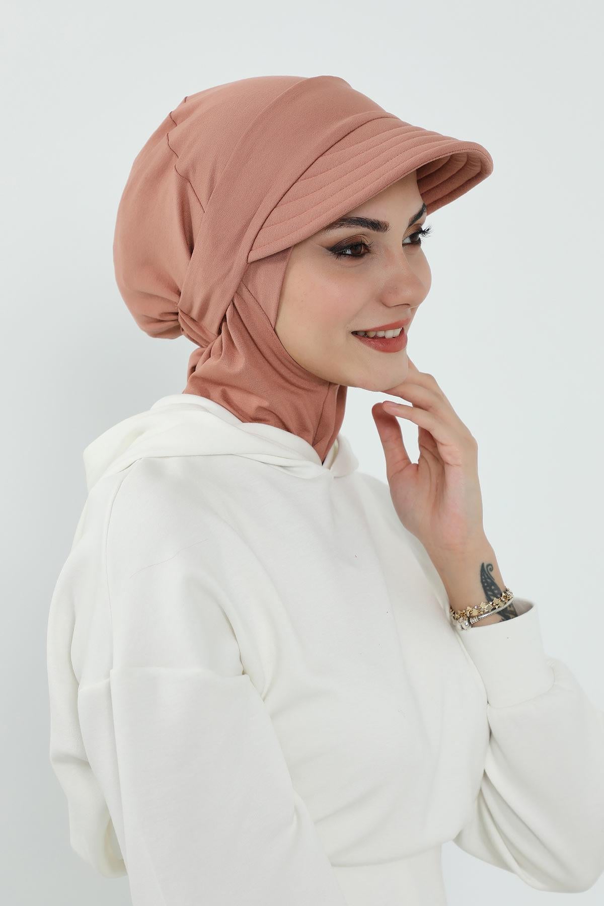 Çıkarılabilir Siperlikli Tesettür Bone,B-82