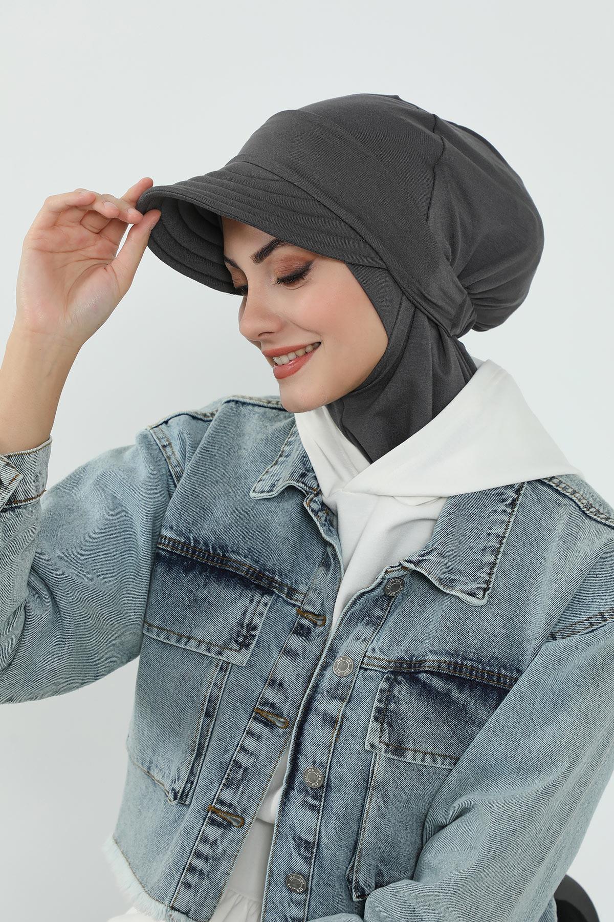 Çıkarılabilir Siperlikli Tesettür Bone,B-82