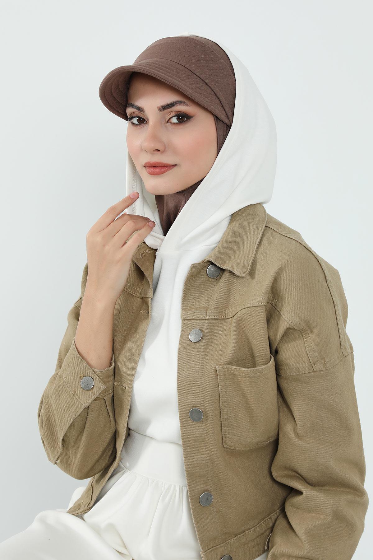 Çıkarılabilir Siperlikli Tesettür Bone,B-82