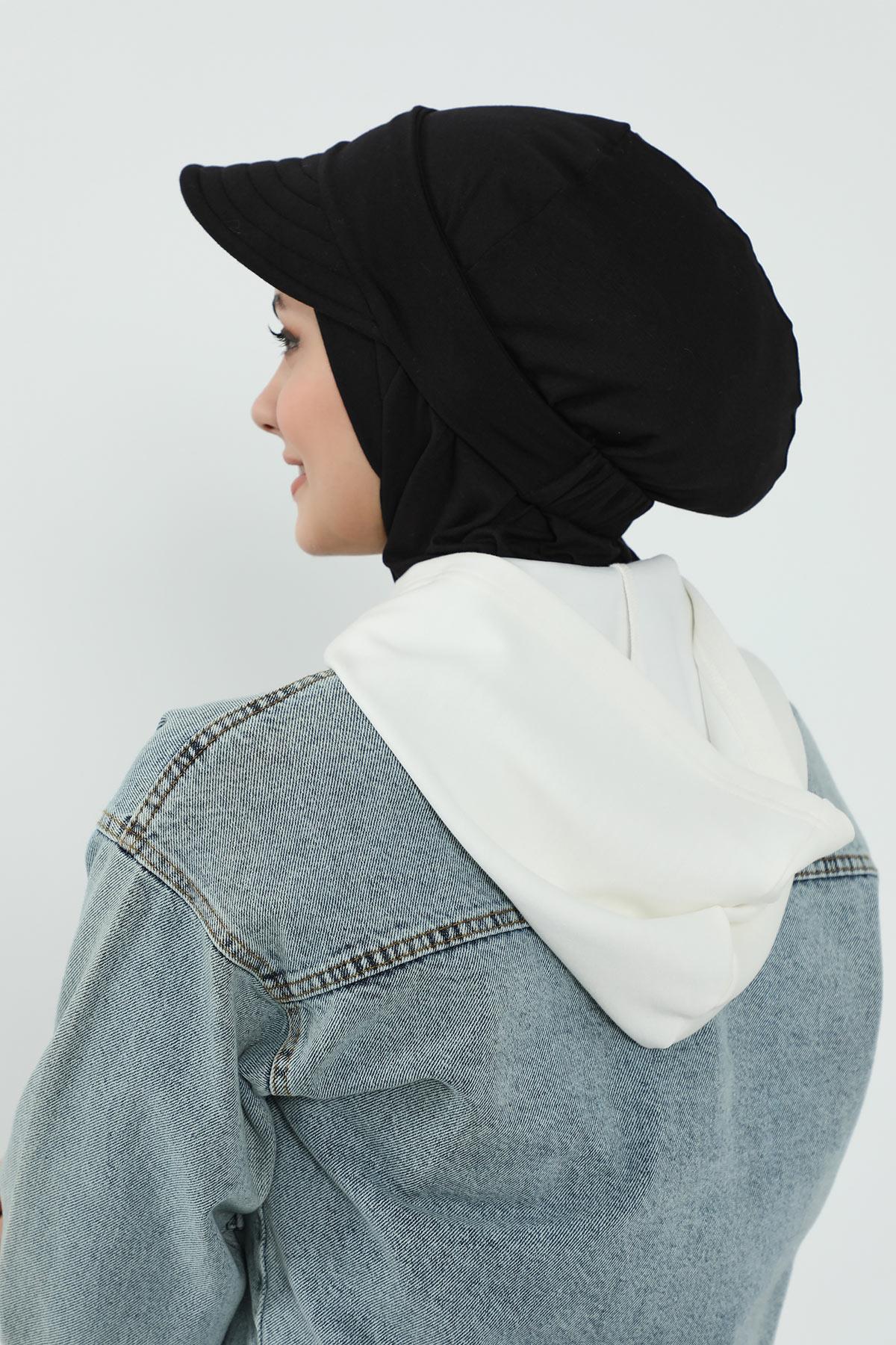 Çıkarılabilir Siperlikli Tesettür Bone,B-82
