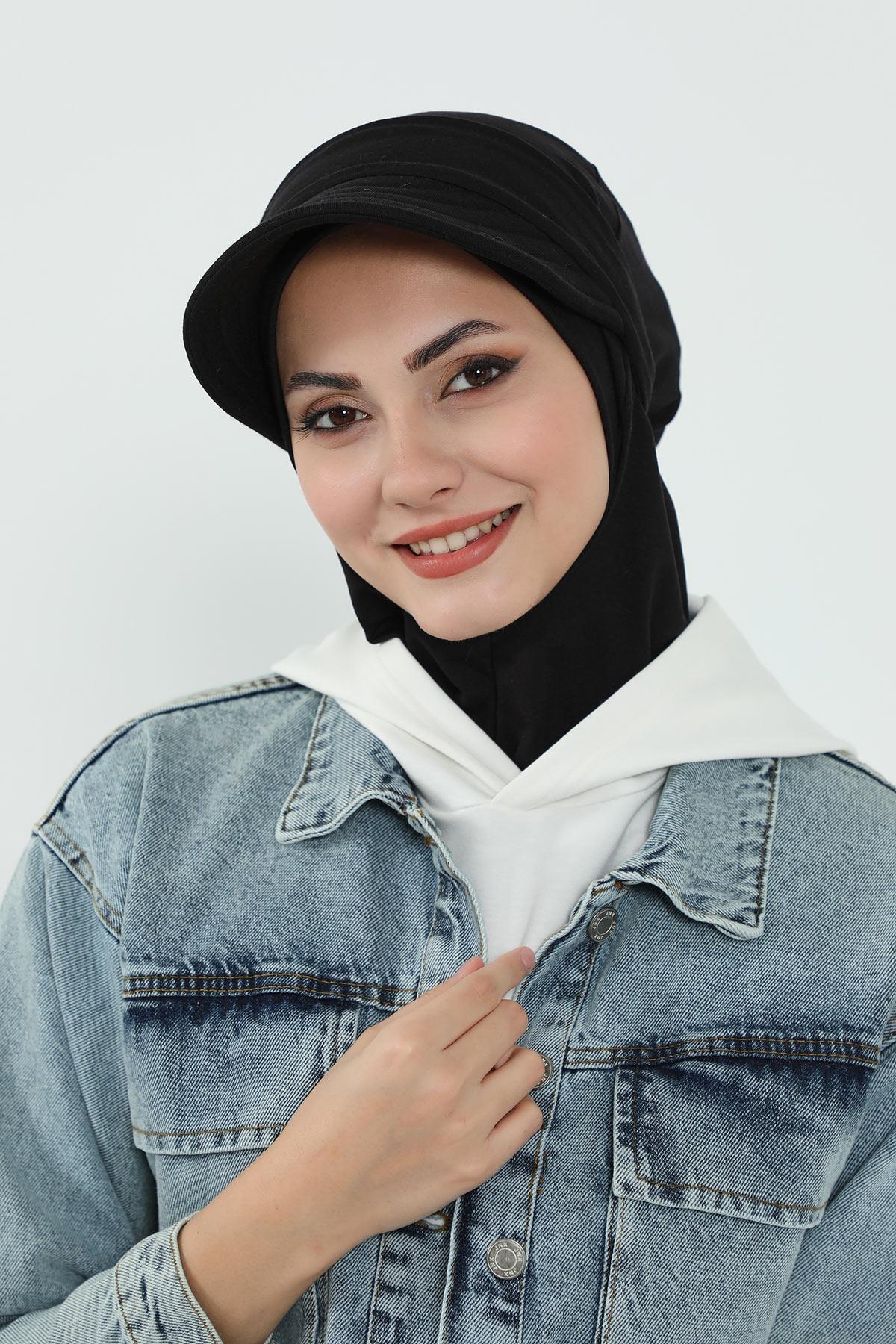 Çıkarılabilir Siperlikli Tesettür Bone,B-82