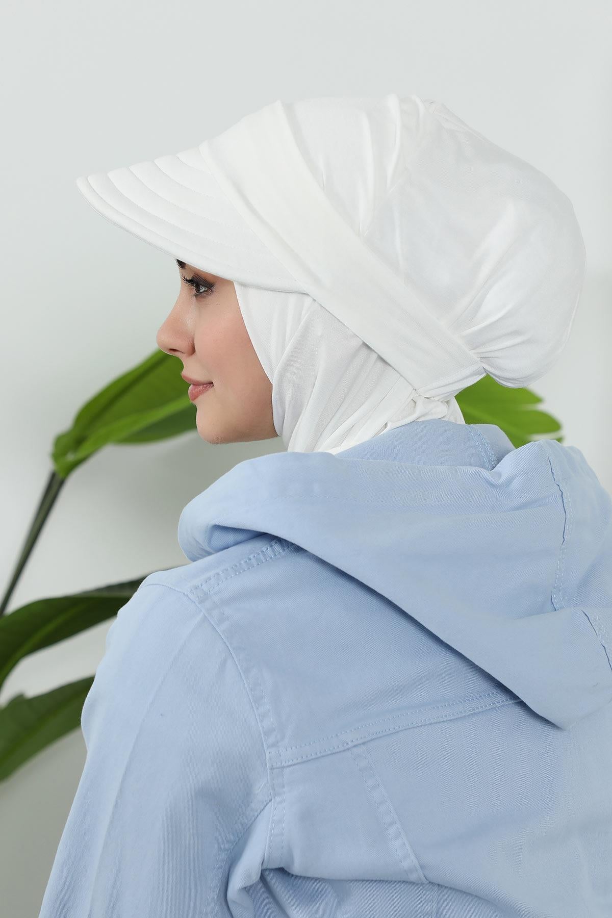 Çıkarılabilir Siperlikli Tesettür Bone,B-82