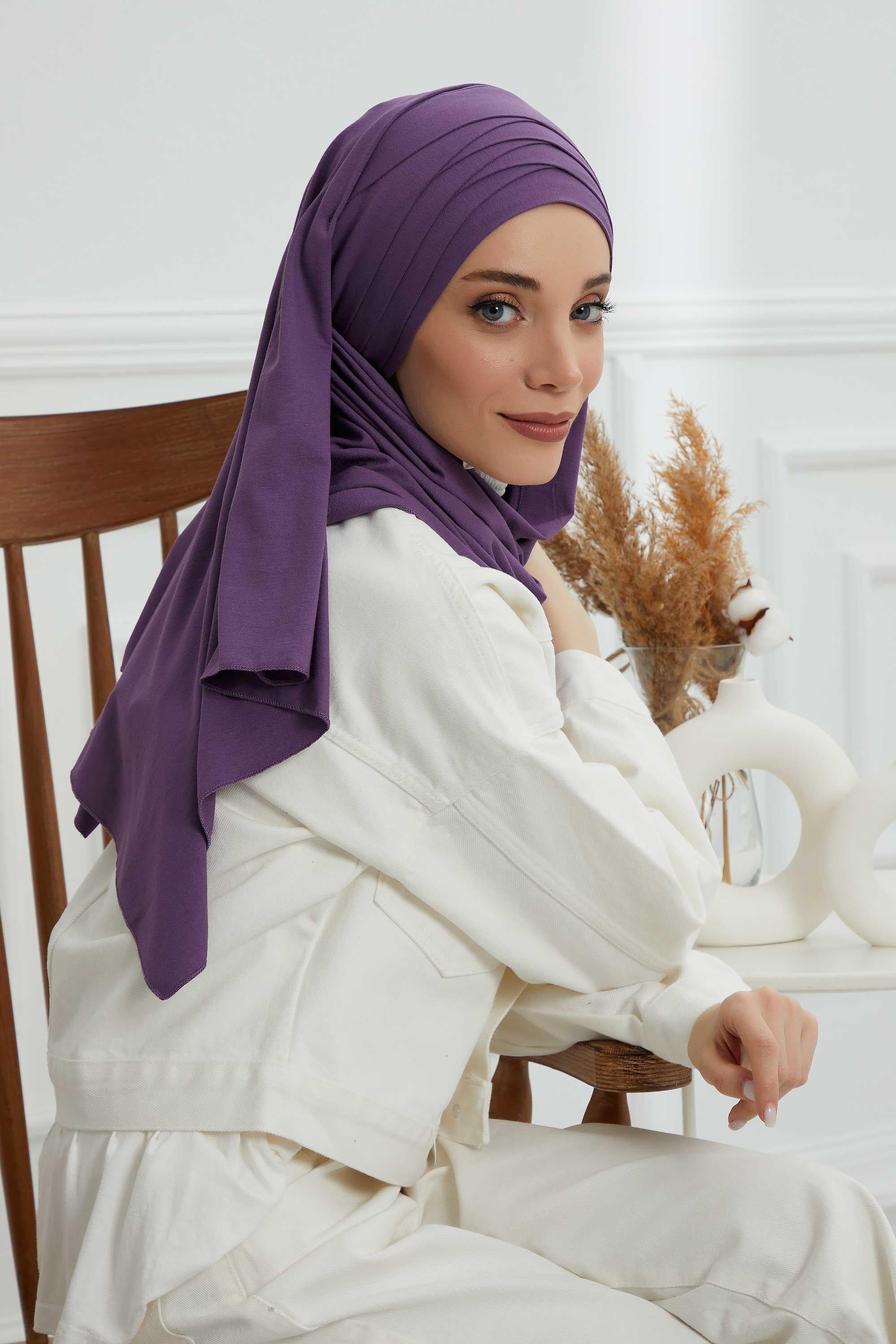 Çoklu Çapraz Dikim Pratik Penye Şal,CPS-43