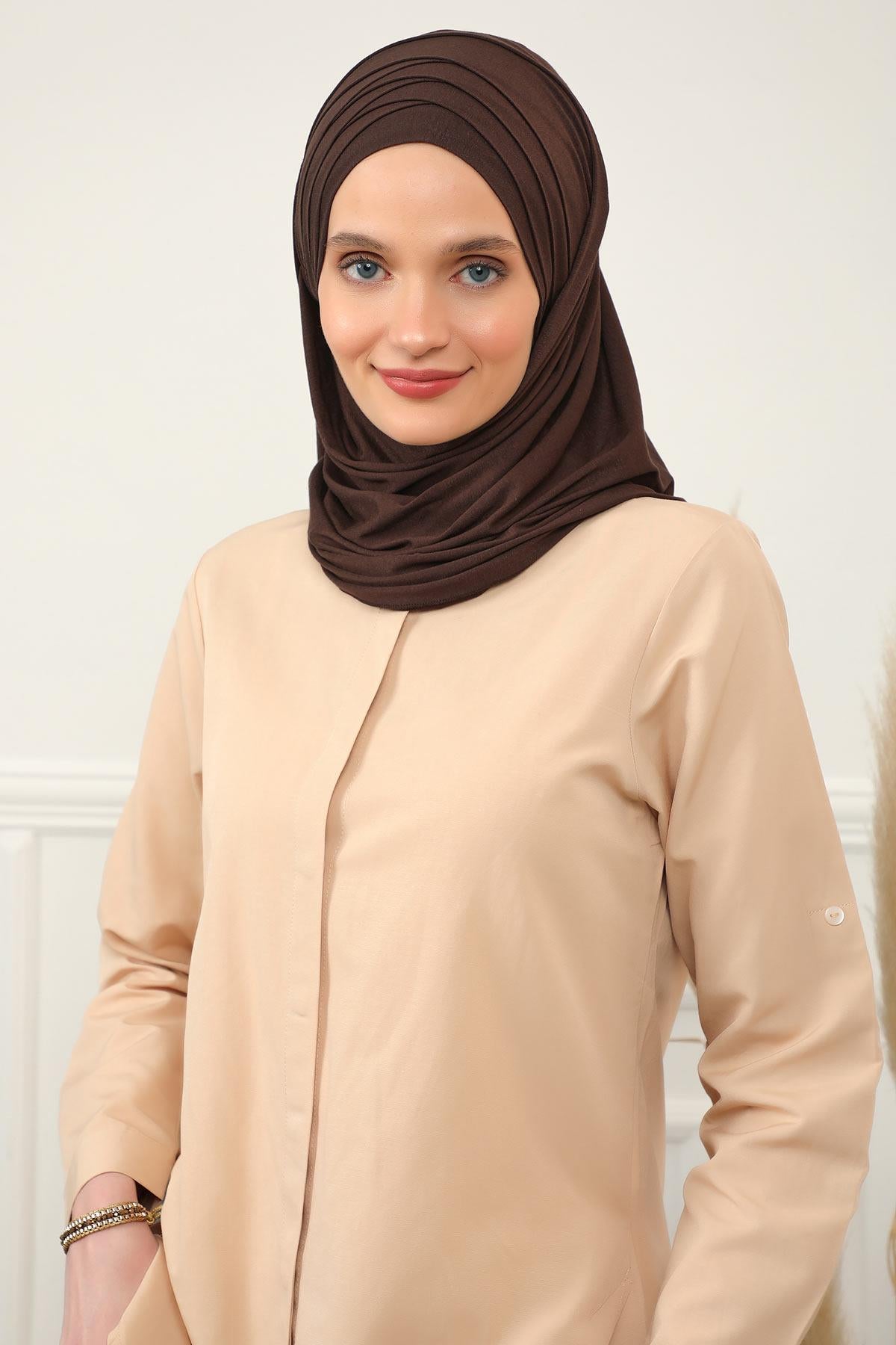 Çoklu Çapraz Dikim Pratik Penye Şal,CPS-43