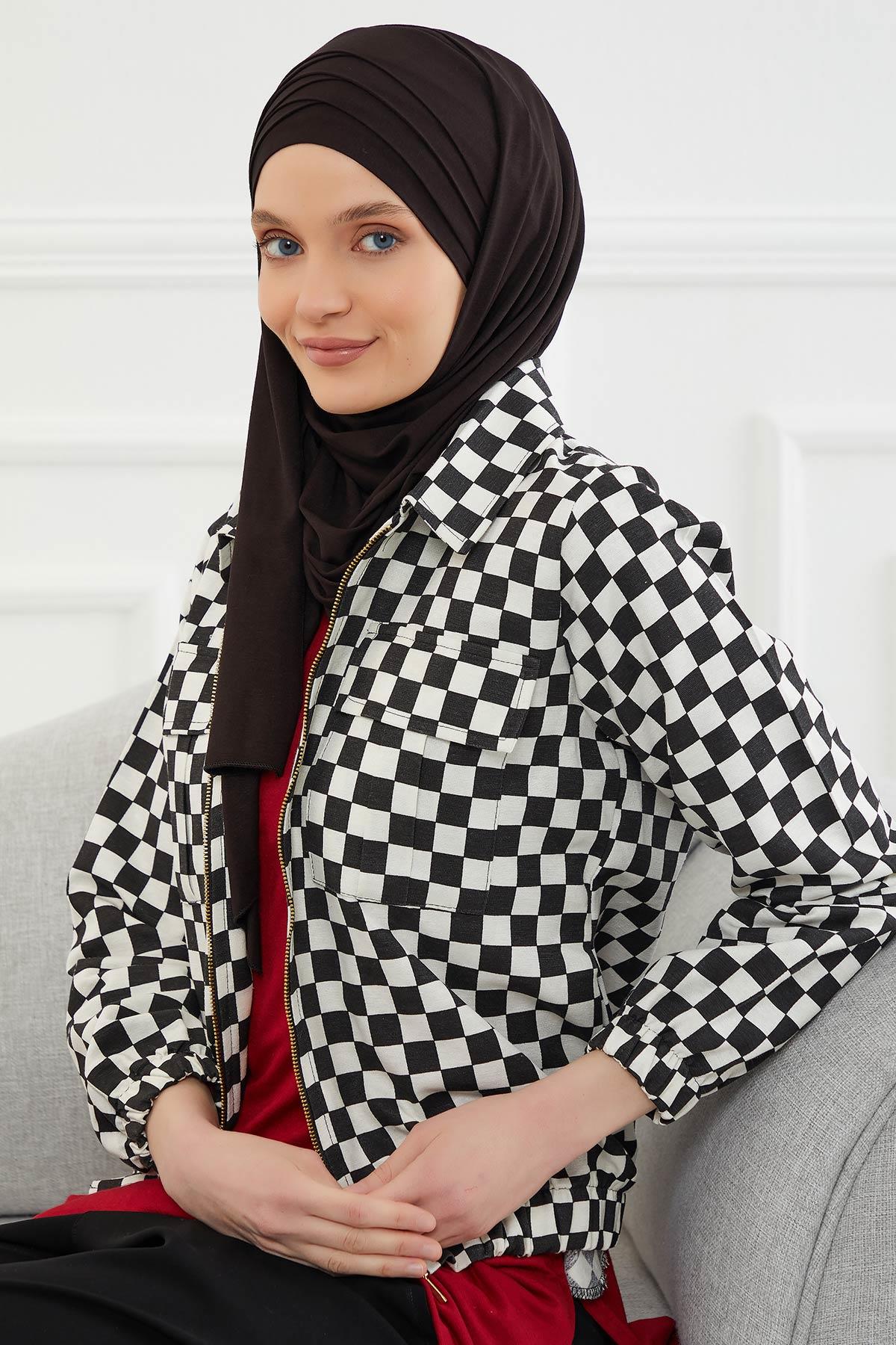 Çoklu Çapraz Dikim Pratik Penye Şal,CPS-43