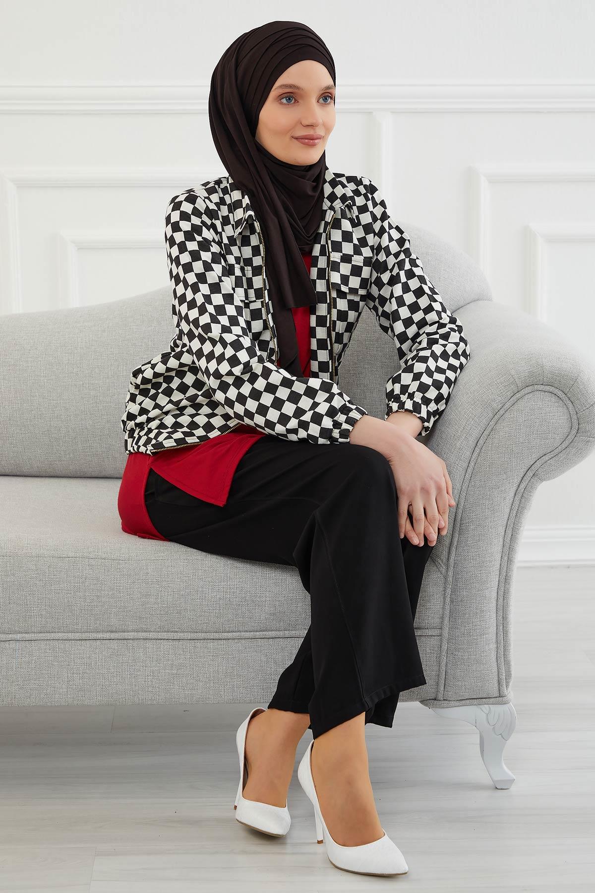 Çoklu Çapraz Dikim Pratik Penye Şal,CPS-43