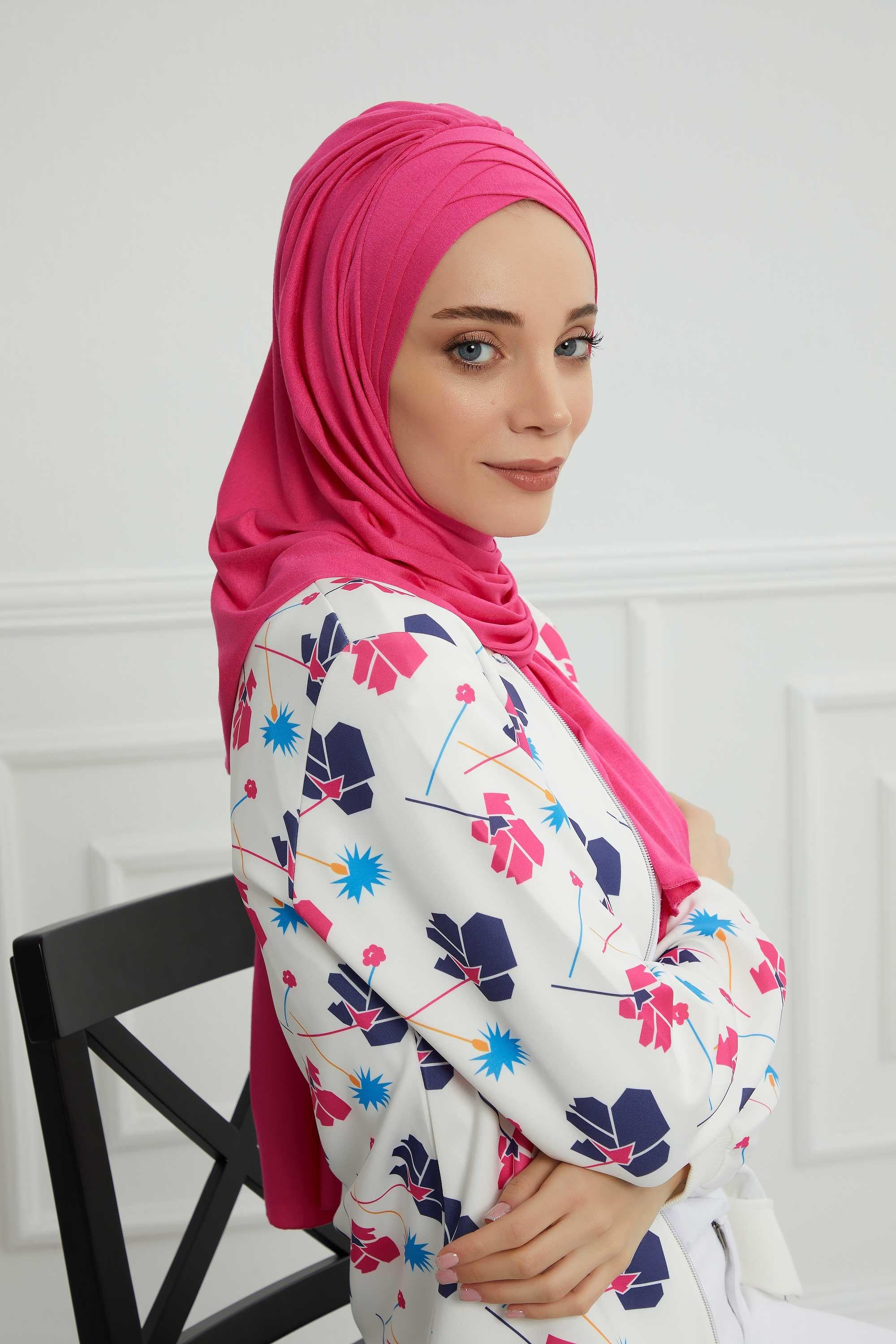 Çoklu Çapraz Dikim Pratik Penye Şal,PS-41