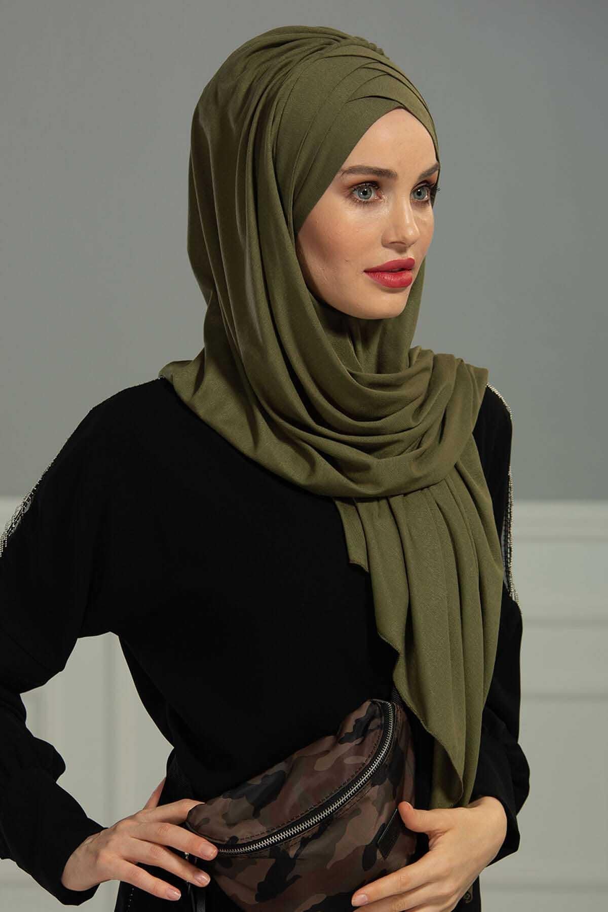 Çoklu Çapraz Dikim Pratik Penye Şal,PS-41