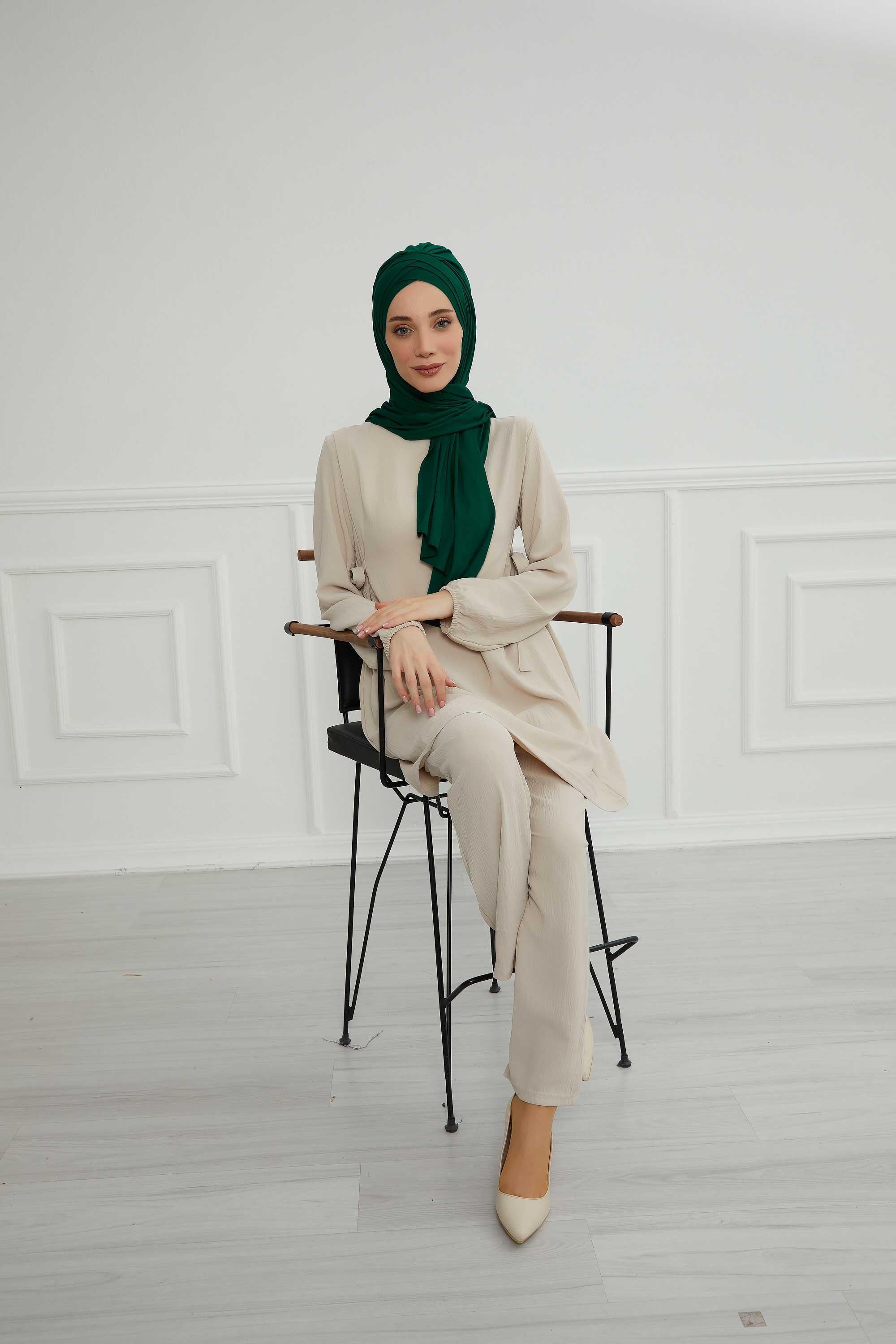 Çoklu Çapraz Dikim Pratik Penye Şal,PS-41