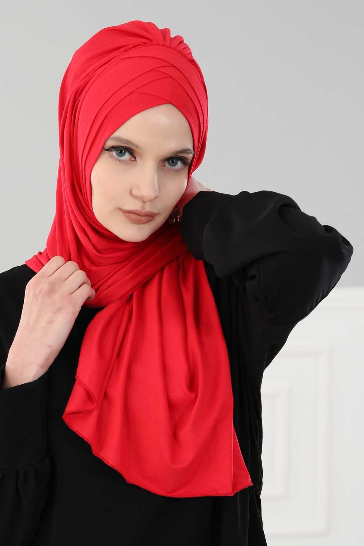 Çoklu Çapraz Dikim Pratik Penye Şal,PS-41