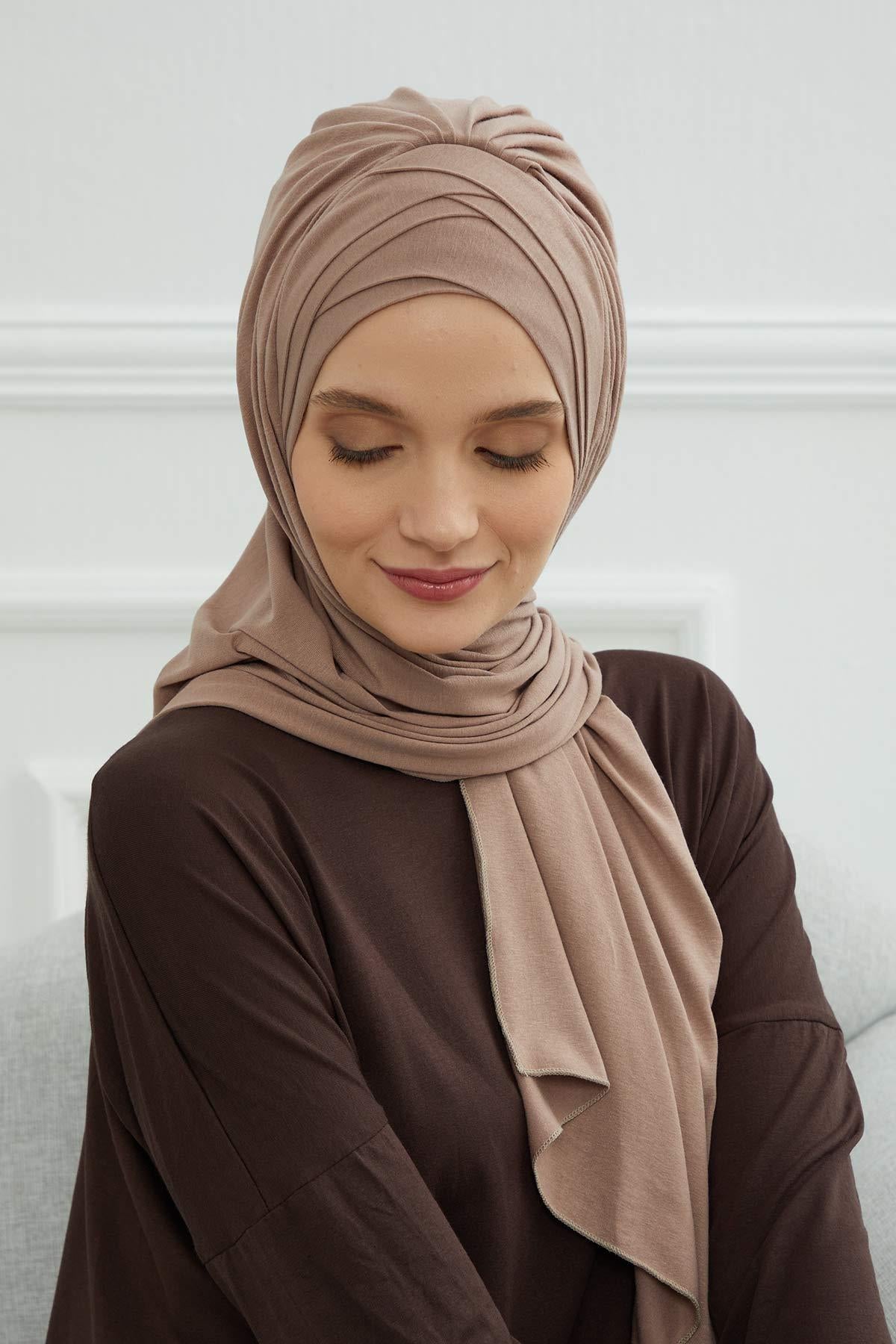 Çoklu Çapraz Dikim Pratik Penye Şal,PS-41