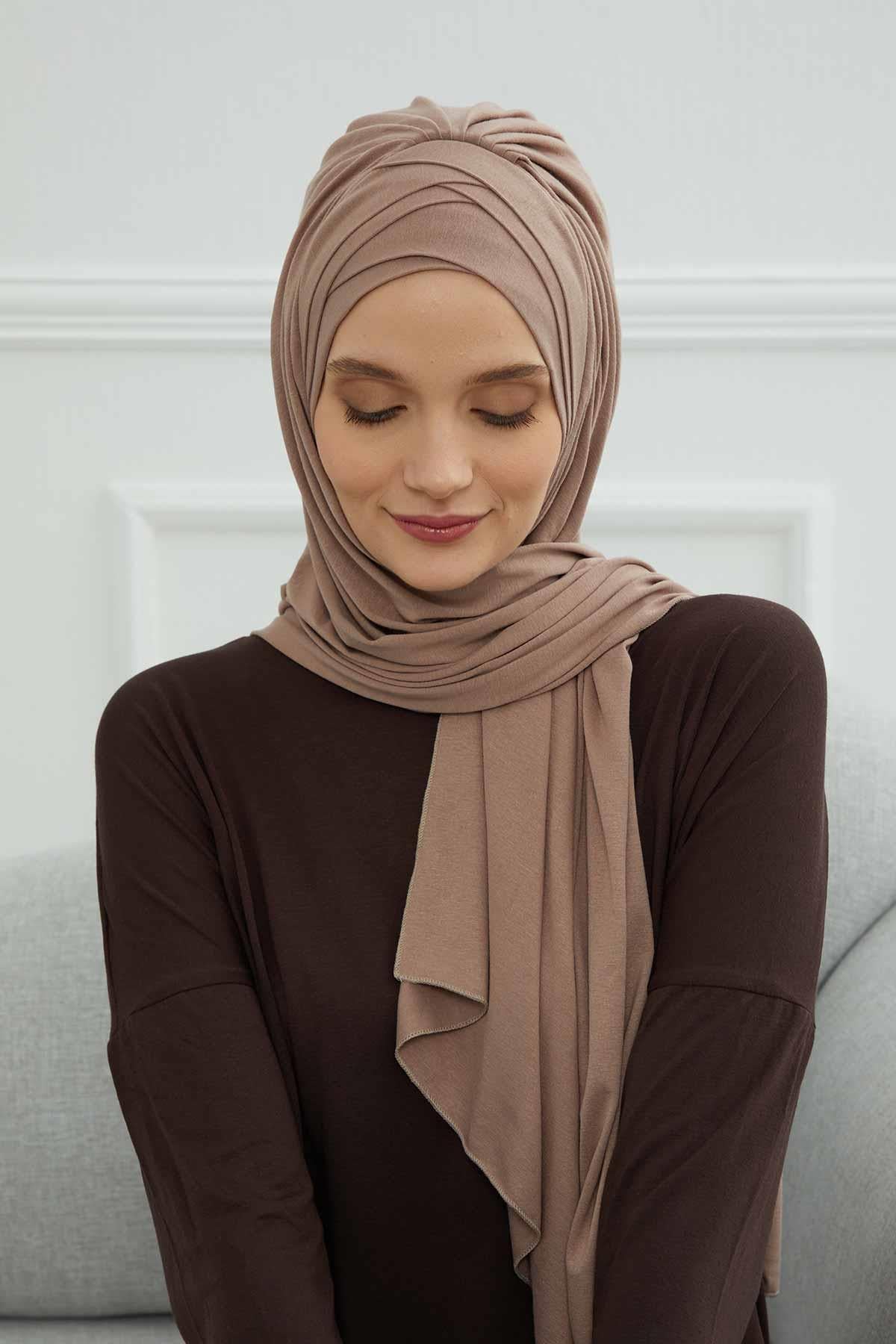 Çoklu Çapraz Dikim Pratik Penye Şal,PS-41