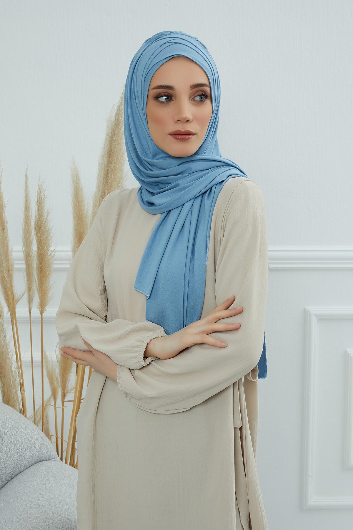 Çoklu Çapraz Dikim Pratik Penye Şal,PS-41