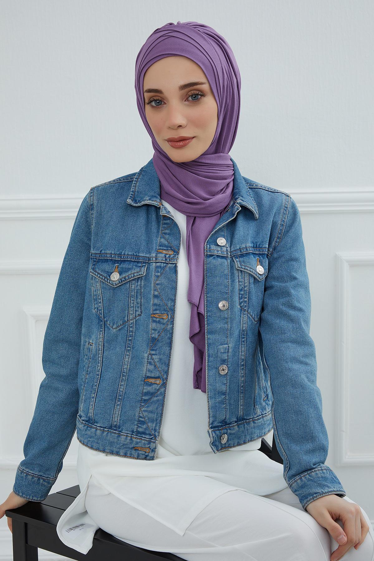 Çoklu Çapraz Dikim Pratik Penye Şal,PS-41