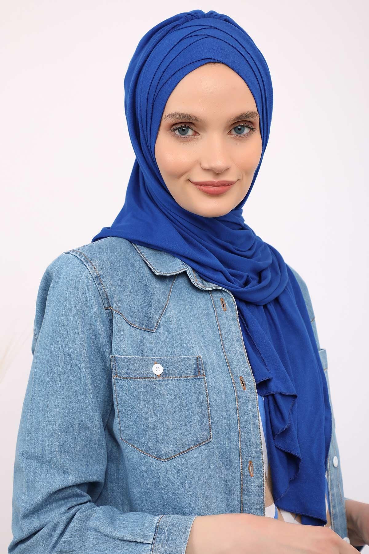 Çoklu Çapraz Dikim Pratik Penye Şal,PS-41