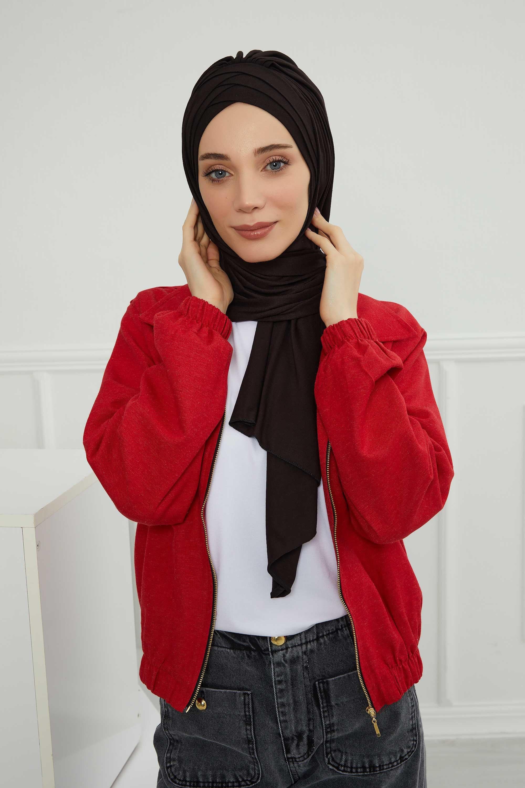 Çoklu Çapraz Dikim Pratik Penye Şal,PS-41