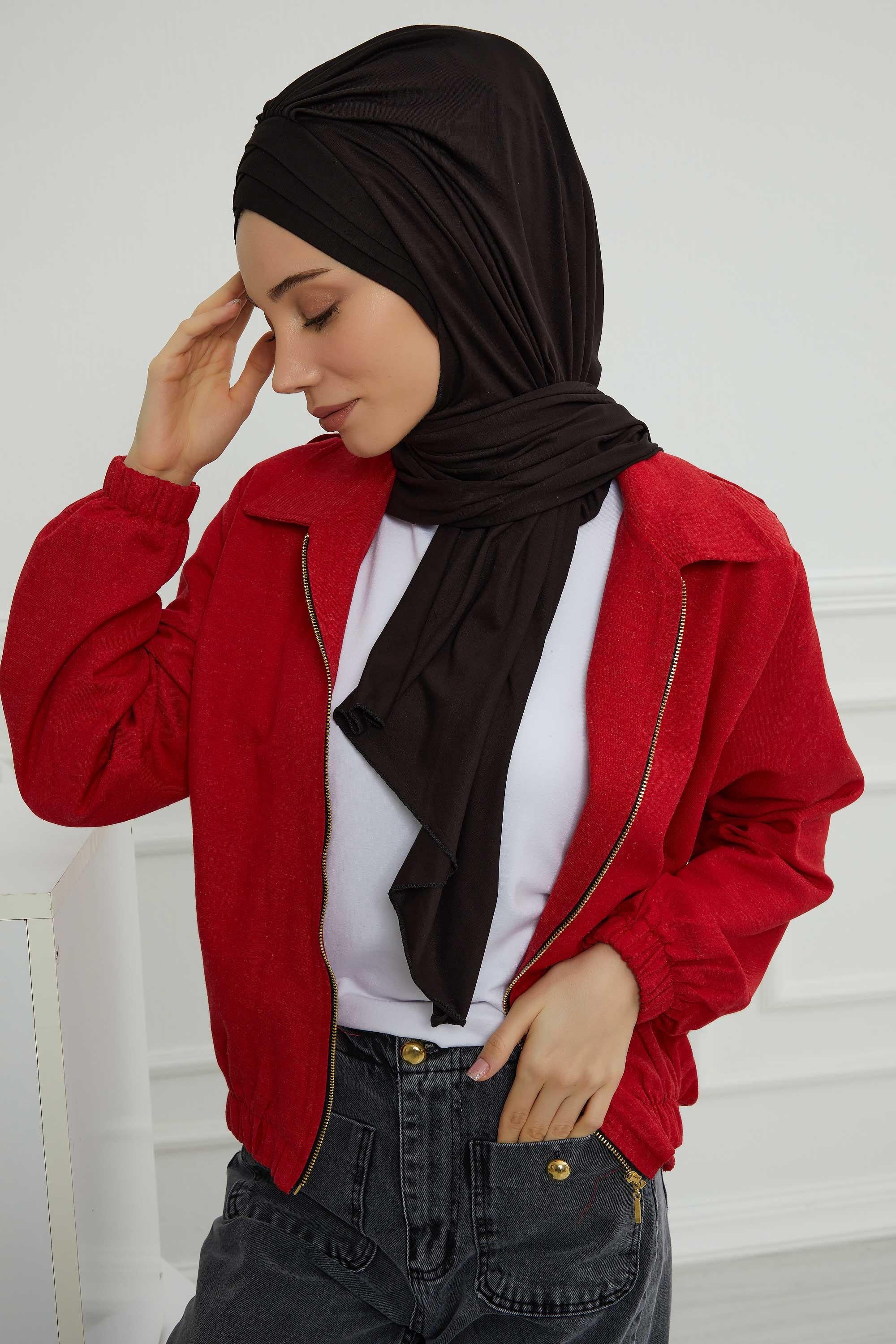 Çoklu Çapraz Dikim Pratik Penye Şal,PS-41