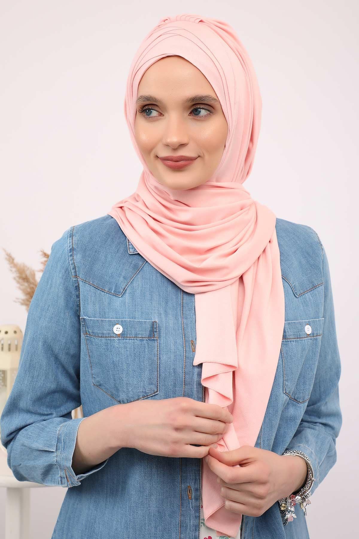 Çoklu Çapraz Dikim Pratik Penye Şal,PS-41