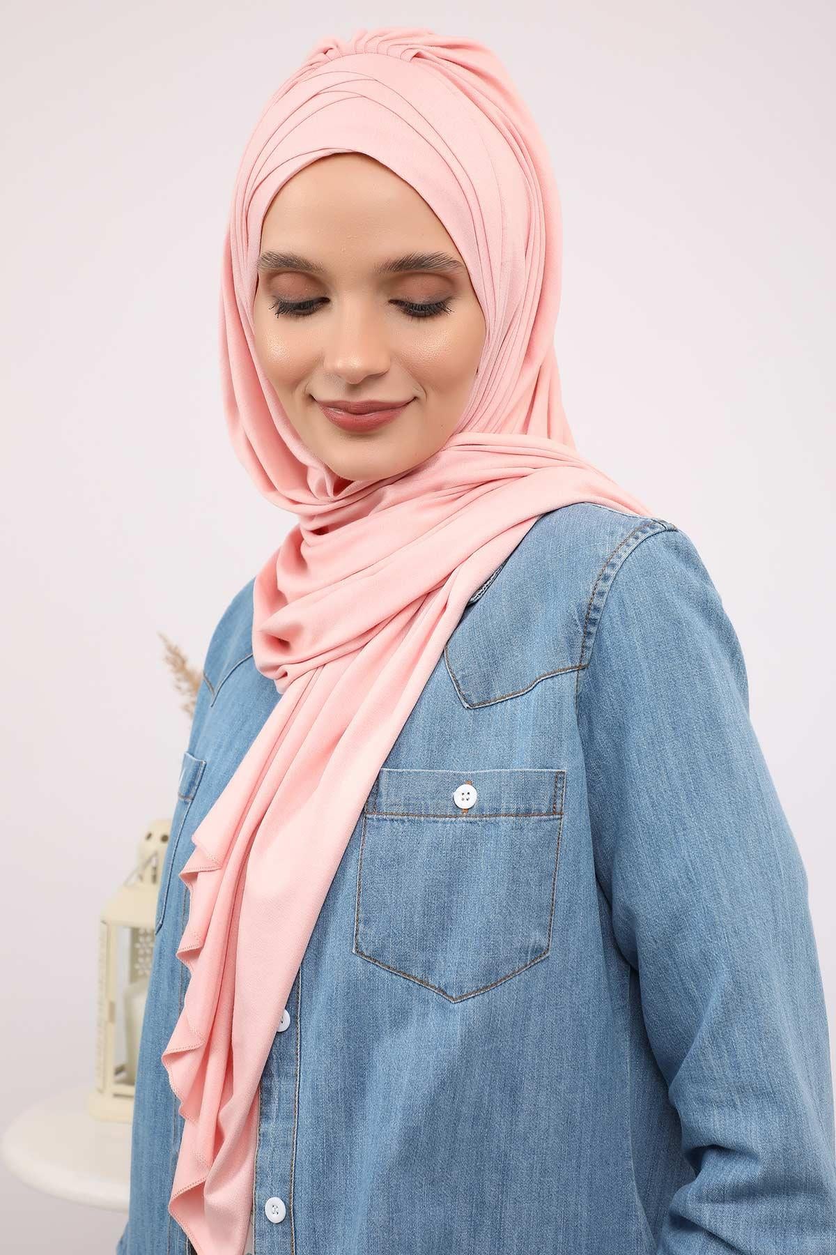 Çoklu Çapraz Dikim Pratik Penye Şal,PS-41