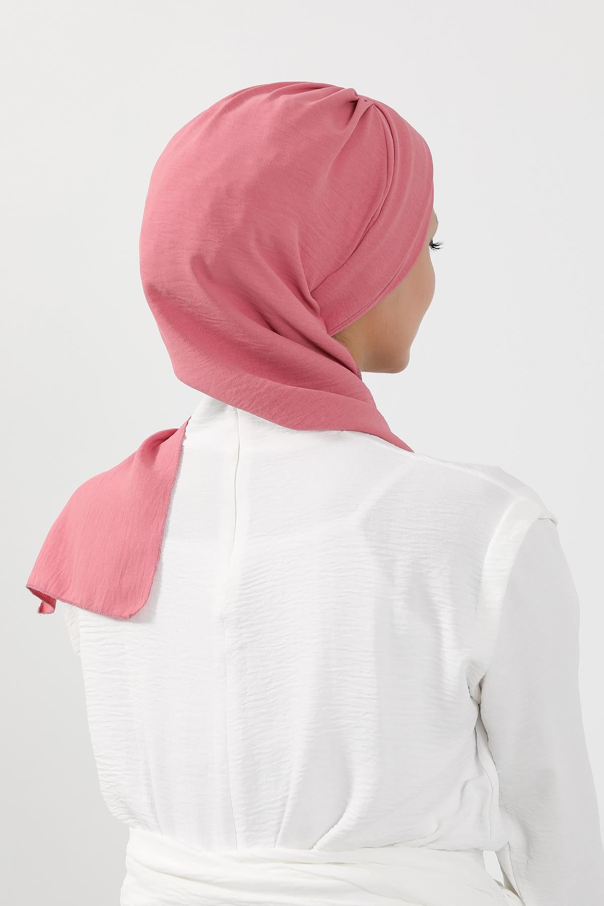 Dekolte Kapatabilen Gold Aksesuarlı Hazır Türban,HT-11A