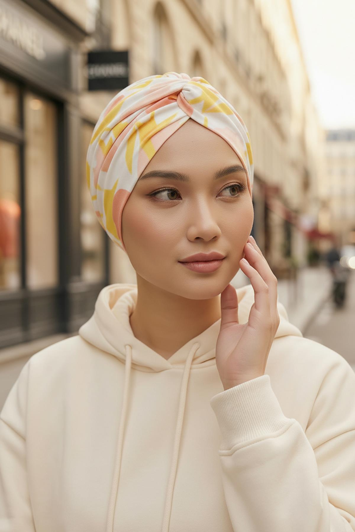 Mihrace Desenli Bone,B-4YD