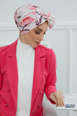 Desenli Dev Fiyonklu Bone,B-11YD