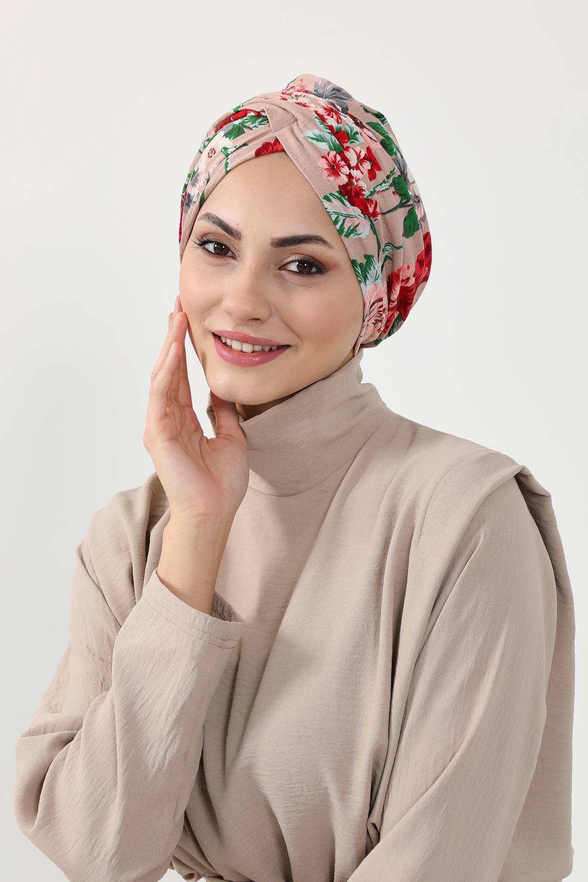 Desenli Kullanışlı Bone,B-9YD